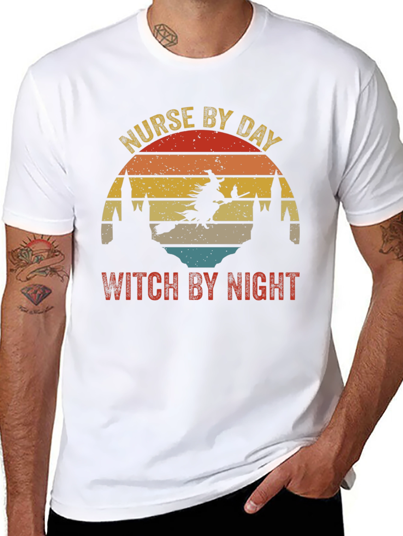 Nurse by Day Witch by Night Graphic Tee