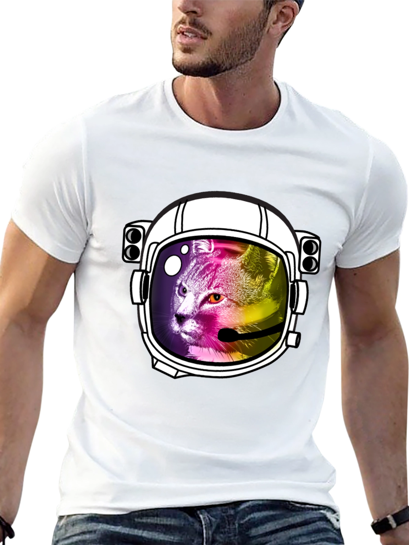 Cat Astronaut T-Shirt - Space Cat Tee