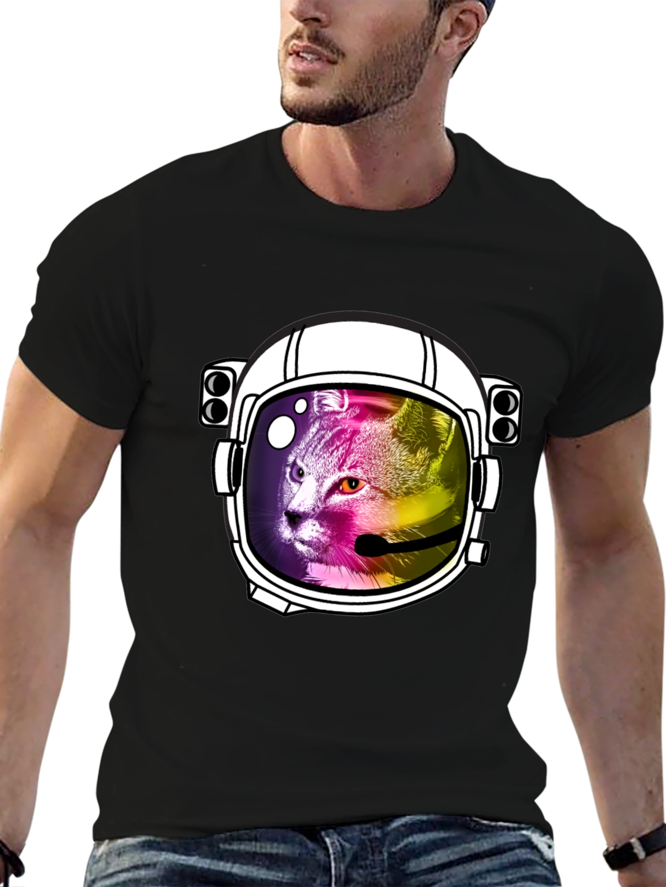 Cat Astronaut T-Shirt - Space Cat Tee