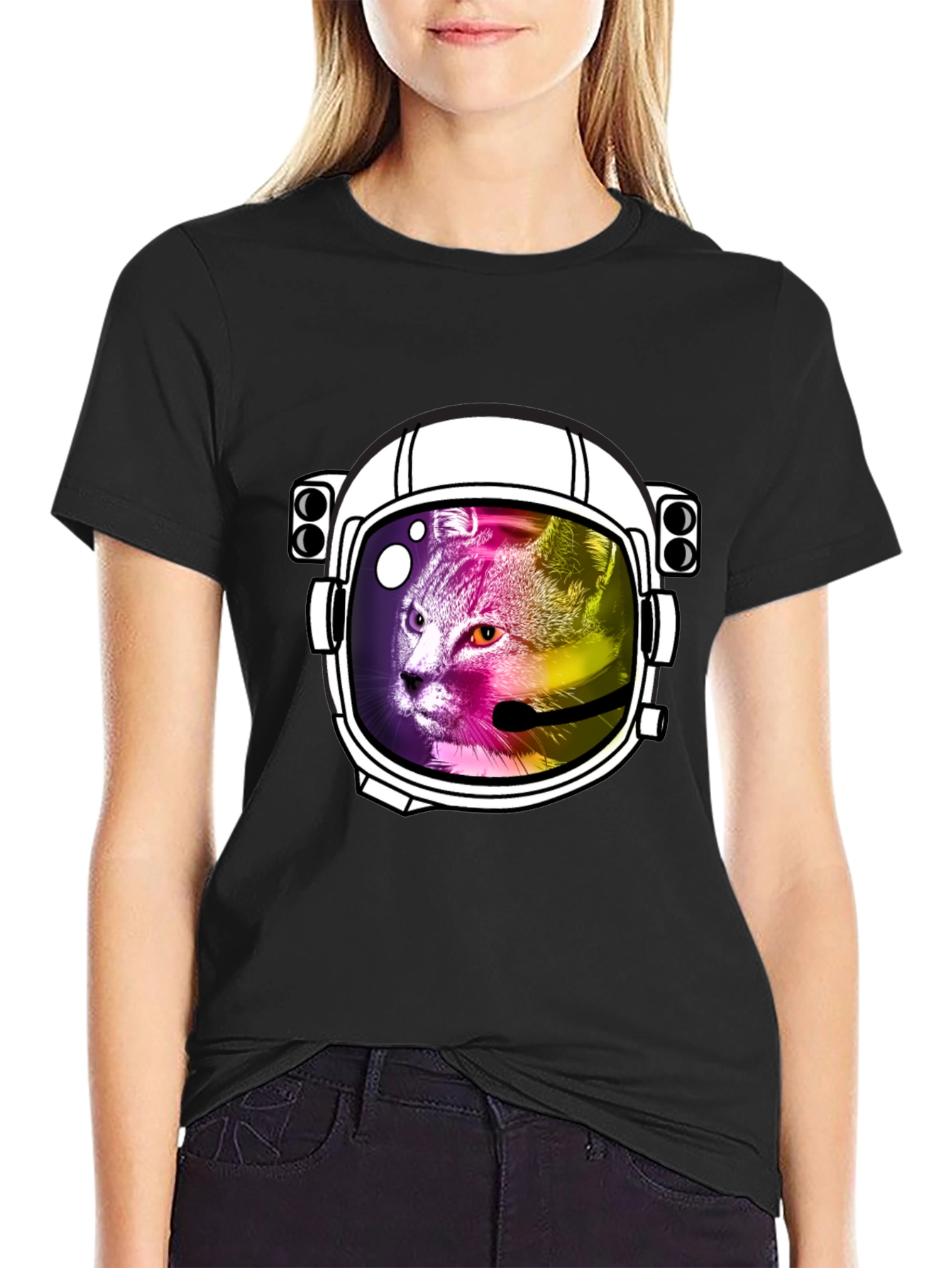 Cat Astronaut T-Shirt - Space Cat Tee