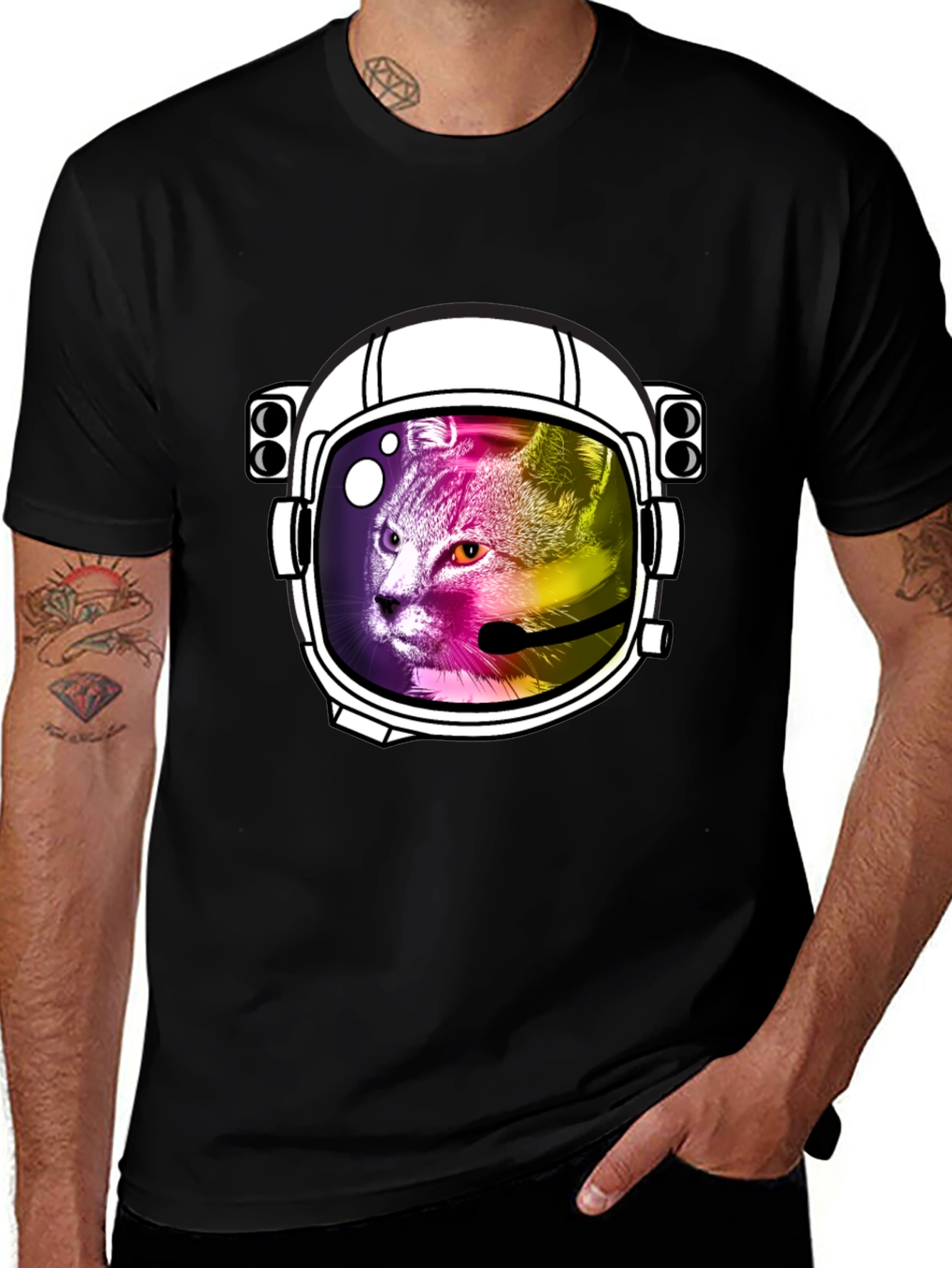 Cat Astronaut T-Shirt - Space Cat Tee