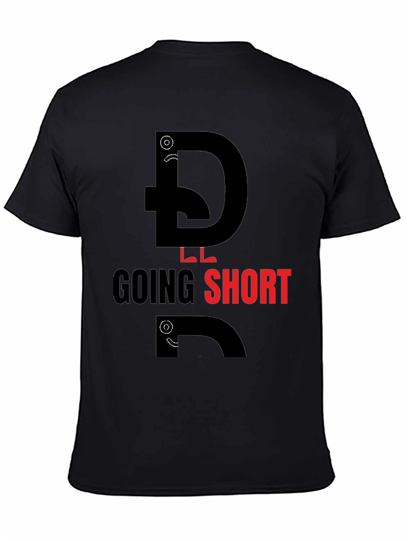 Going Short Black Graphic Tee