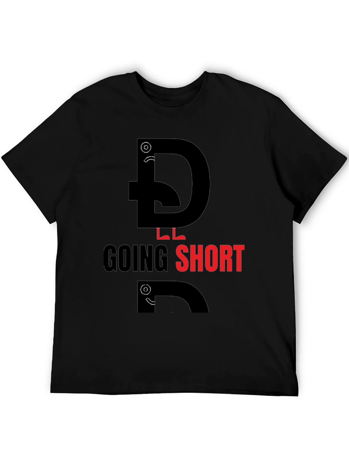 Going Short Black Graphic Tee