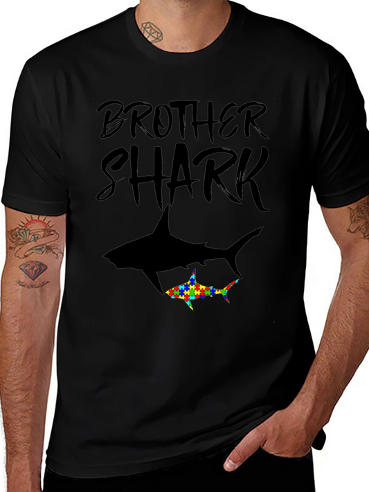 Brother Shark Autism Awareness Graphic Tee