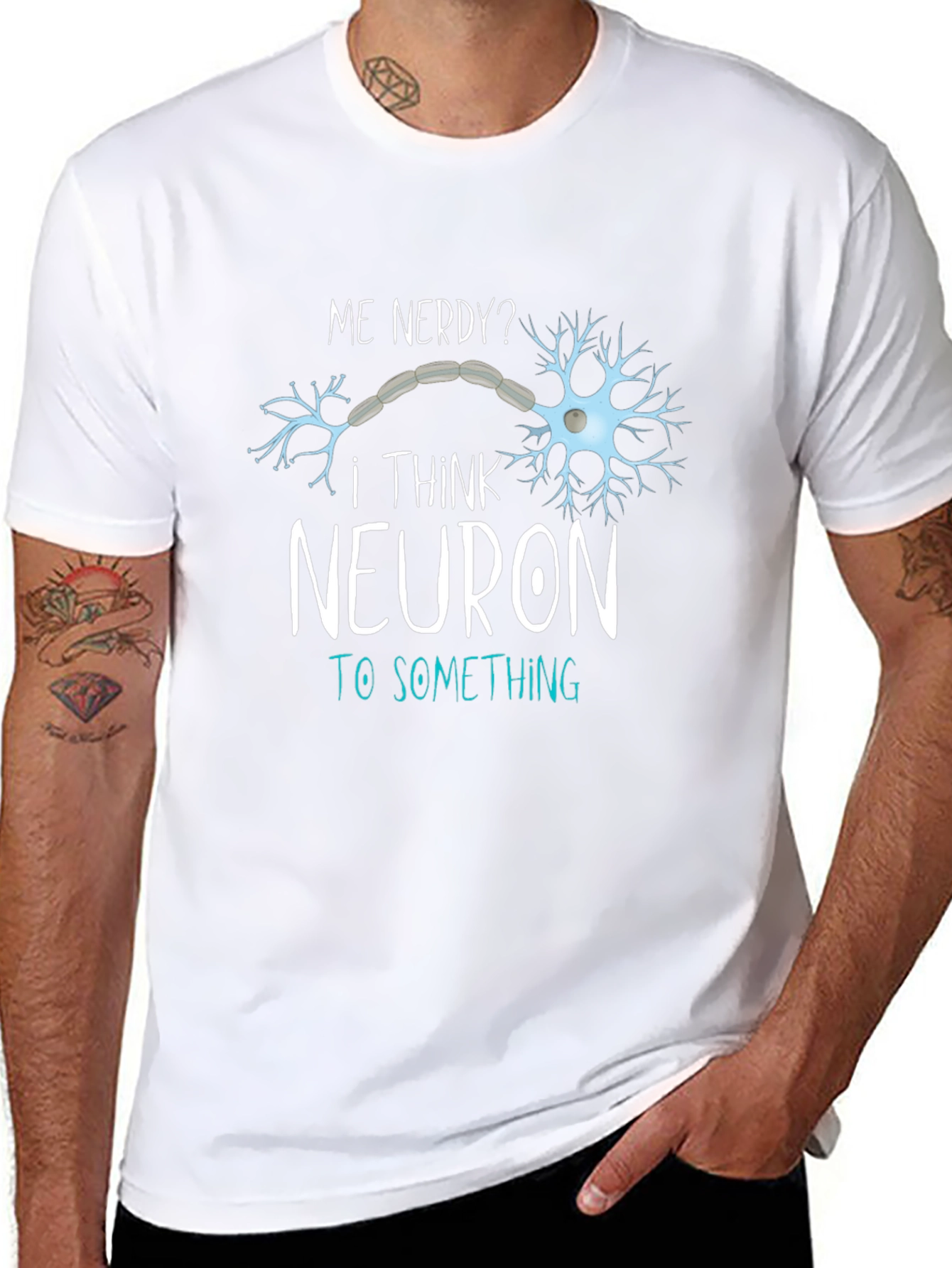 Nerdy Neuron T-Shirt - Funny Science Tee