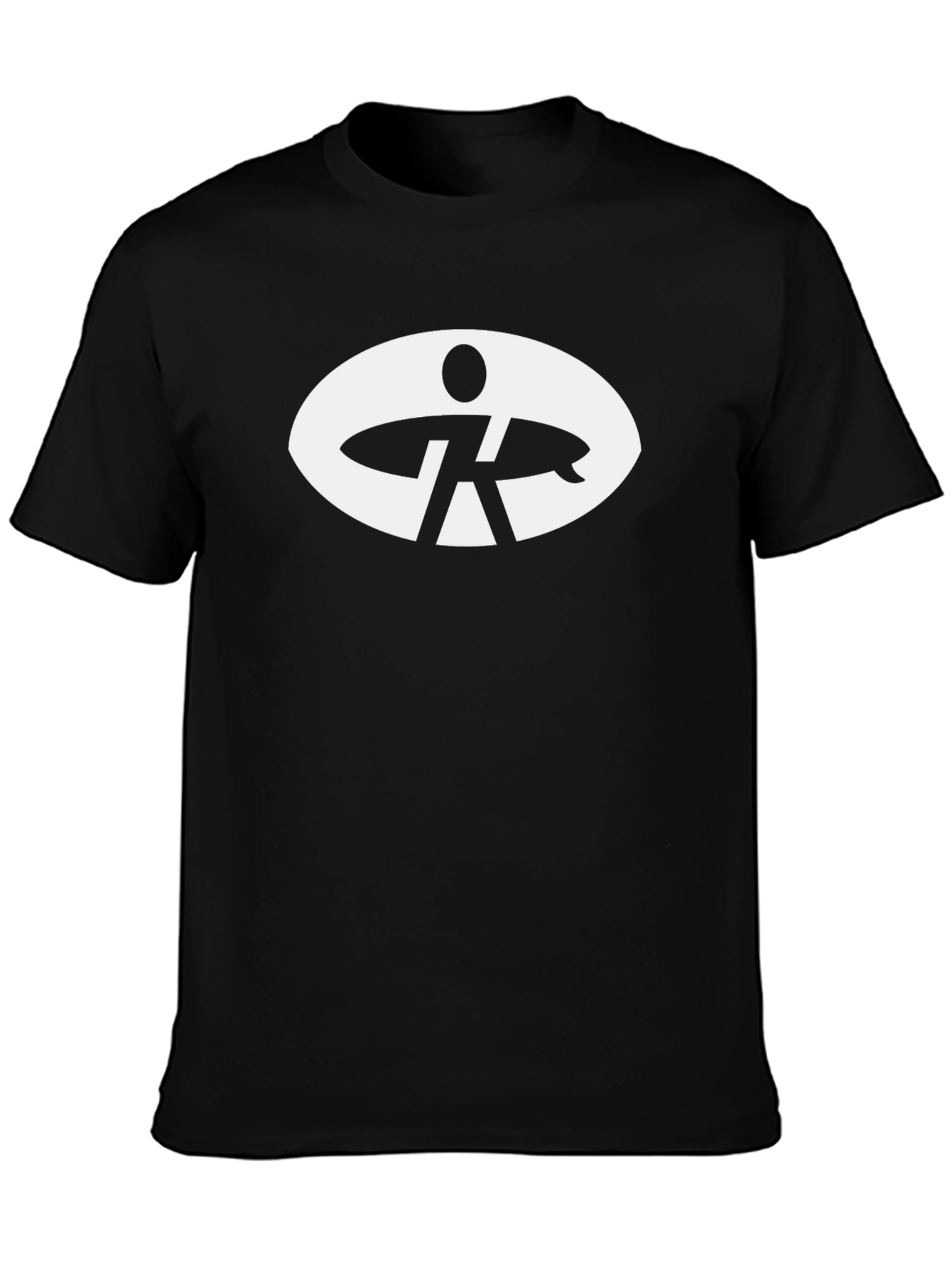 Surf Silhouette Graphic Tee - Black