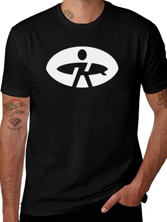Surf Silhouette Graphic Tee - Black