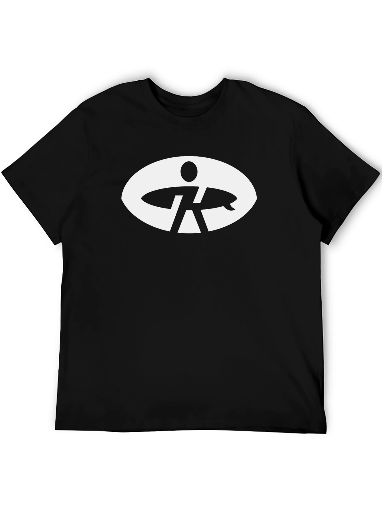 Surf Silhouette Graphic Tee - Black