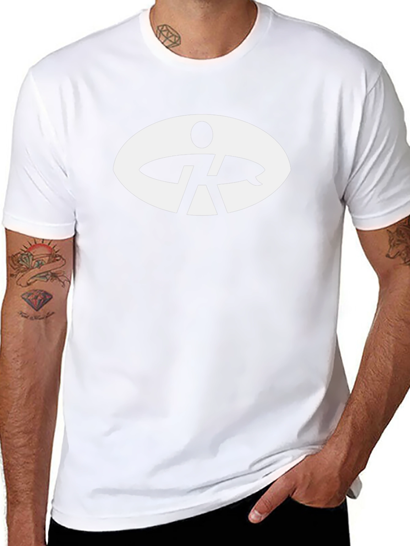 Surf Silhouette Graphic Tee - Black
