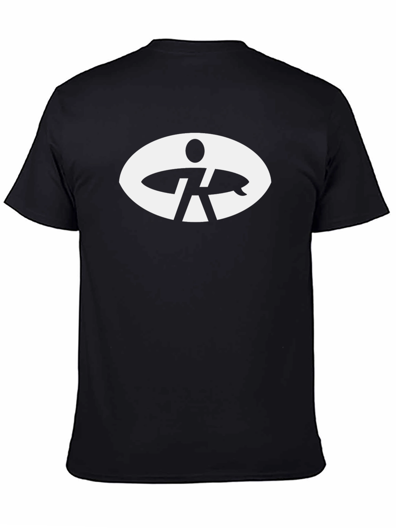 Surf Silhouette Graphic Tee - Black