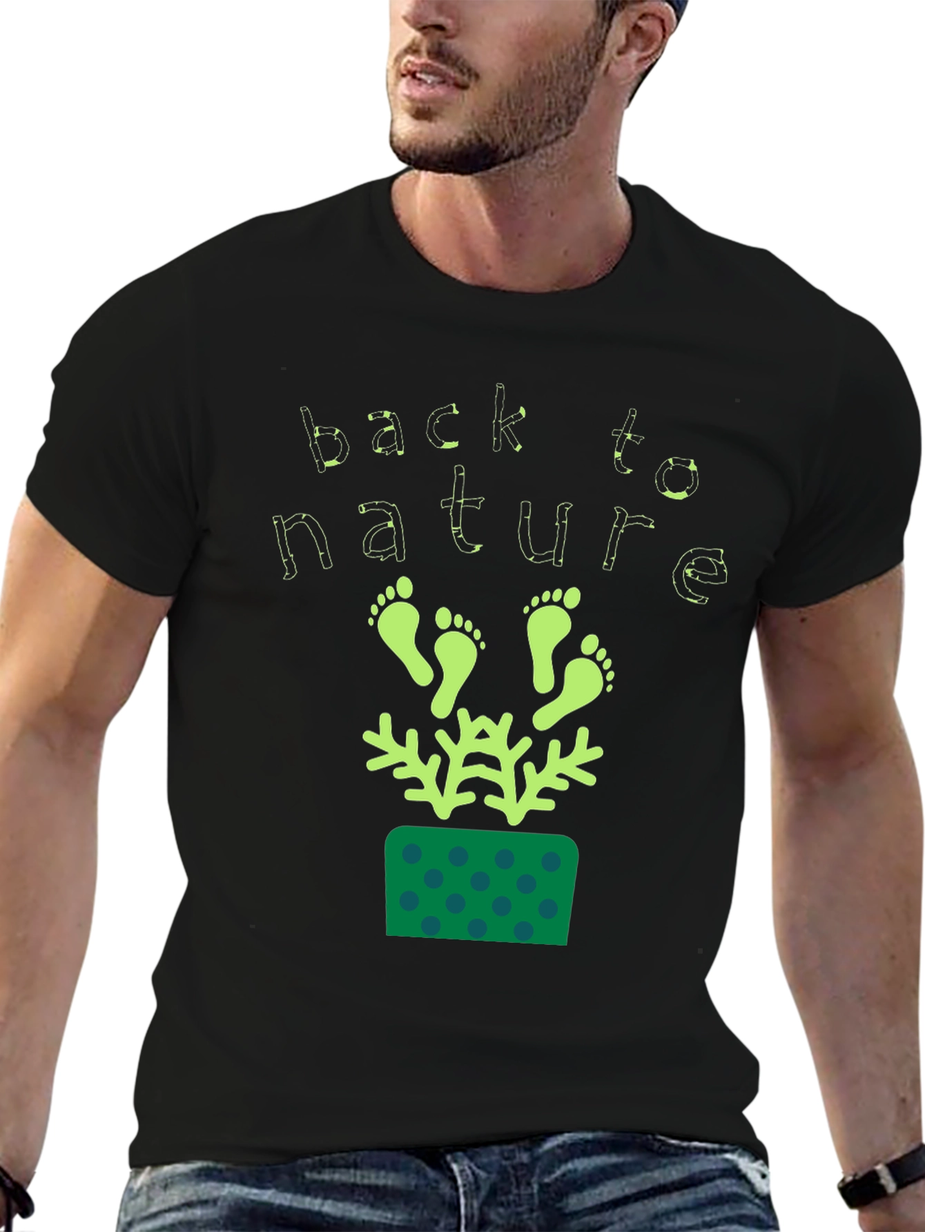 Back to Nature Graphic Print T-Shirt