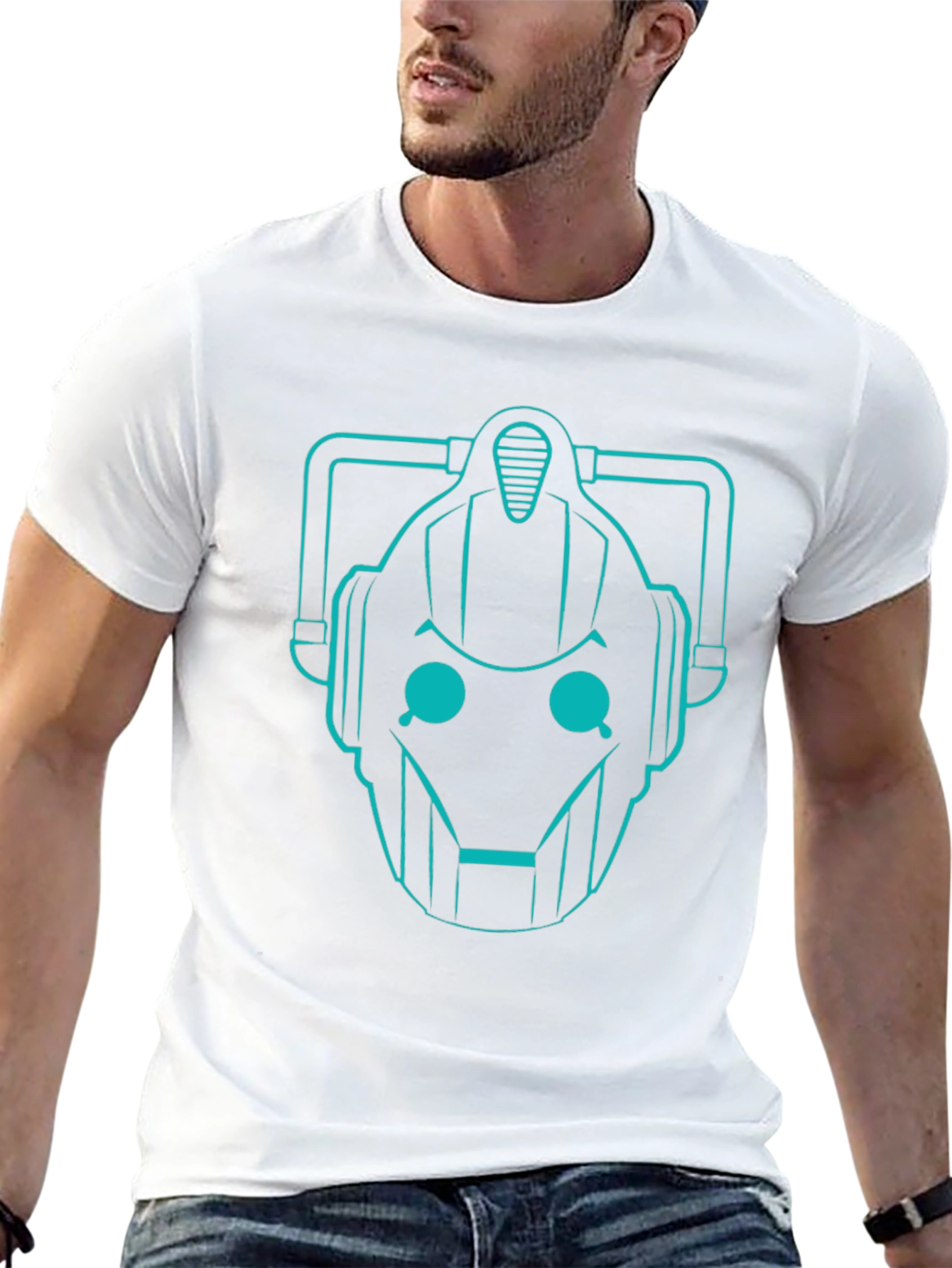 Cyberman Graphic T-Shirt - Sci-Fi Geek Apparel