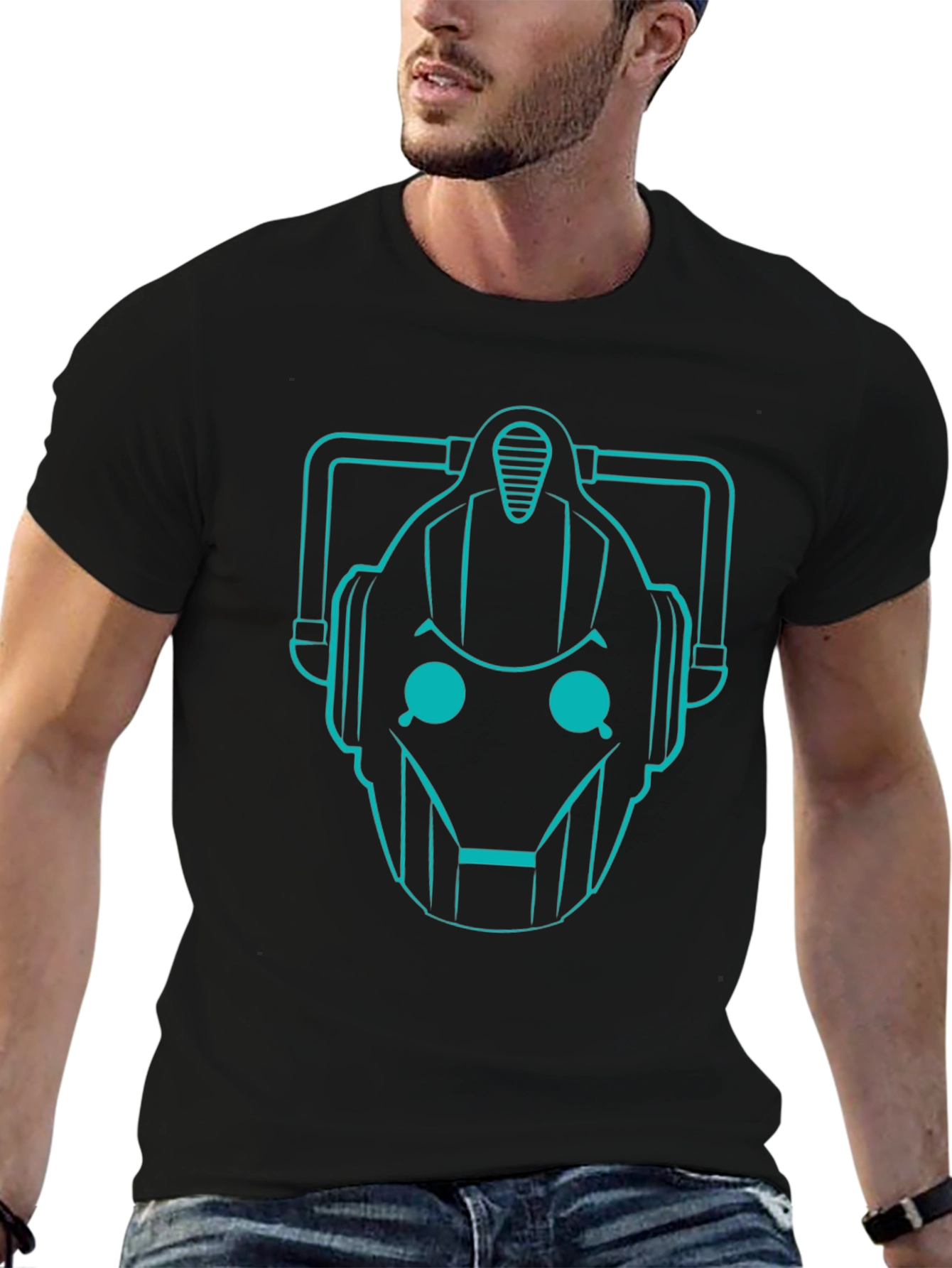 Cyberman Graphic T-Shirt - Sci-Fi Geek Apparel