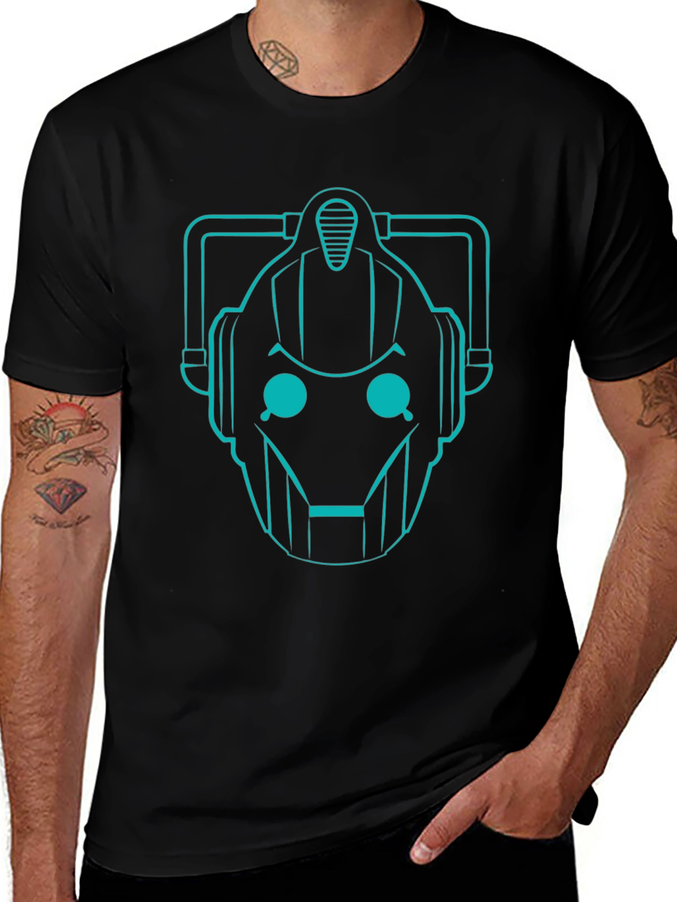 Cyberman Graphic T-Shirt - Sci-Fi Geek Apparel