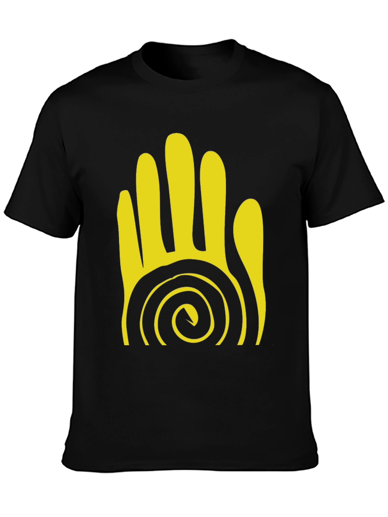 Tribal Hand Graphic Black T-Shirt