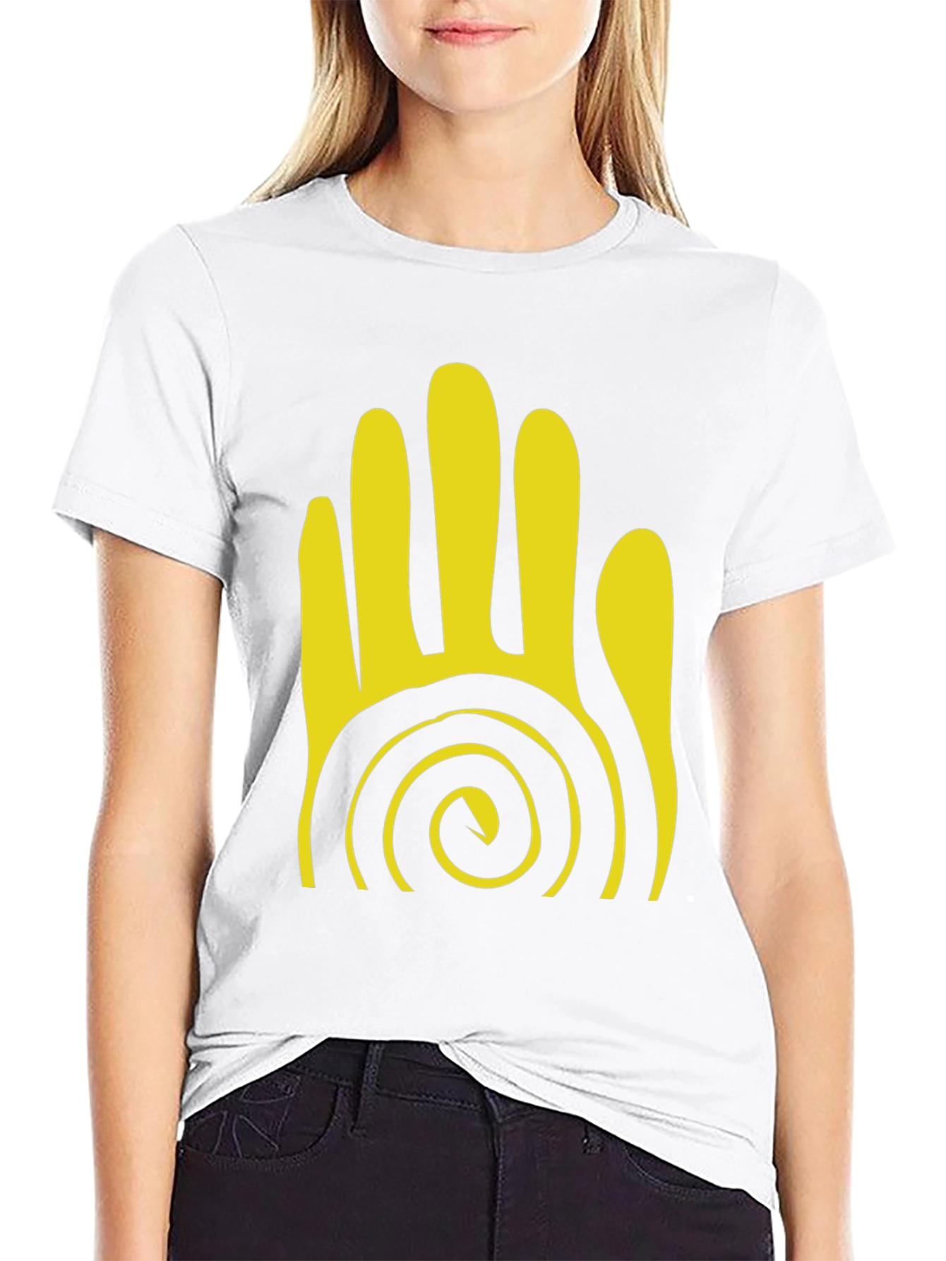Tribal Hand Graphic Black T-Shirt