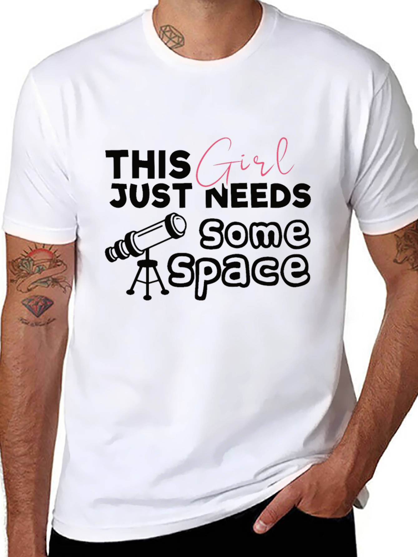 This Girl Needs Space T-Shirt - Astronomy Lover Tee