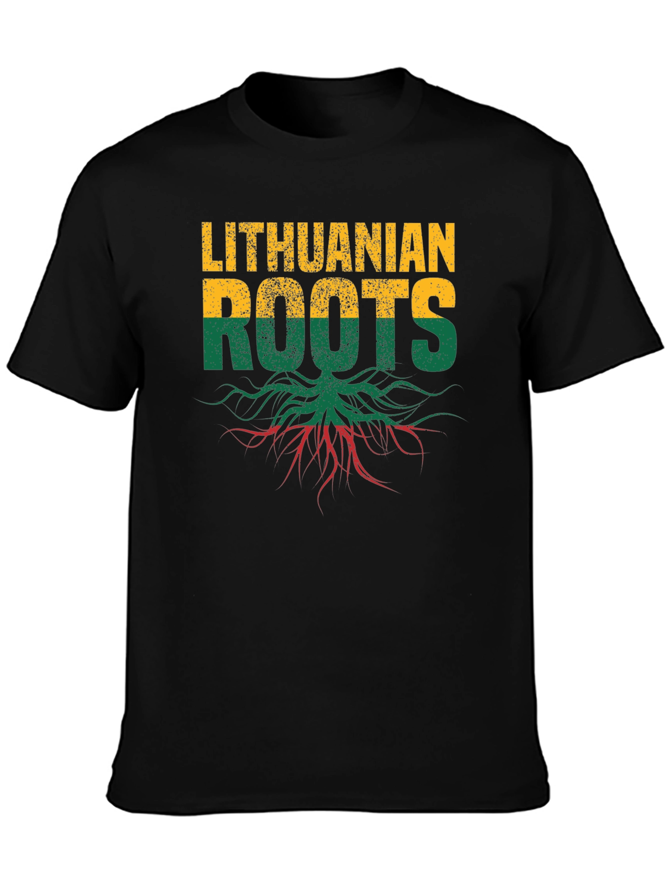 Lithuanian Roots T-Shirt - Black Graphic Tee