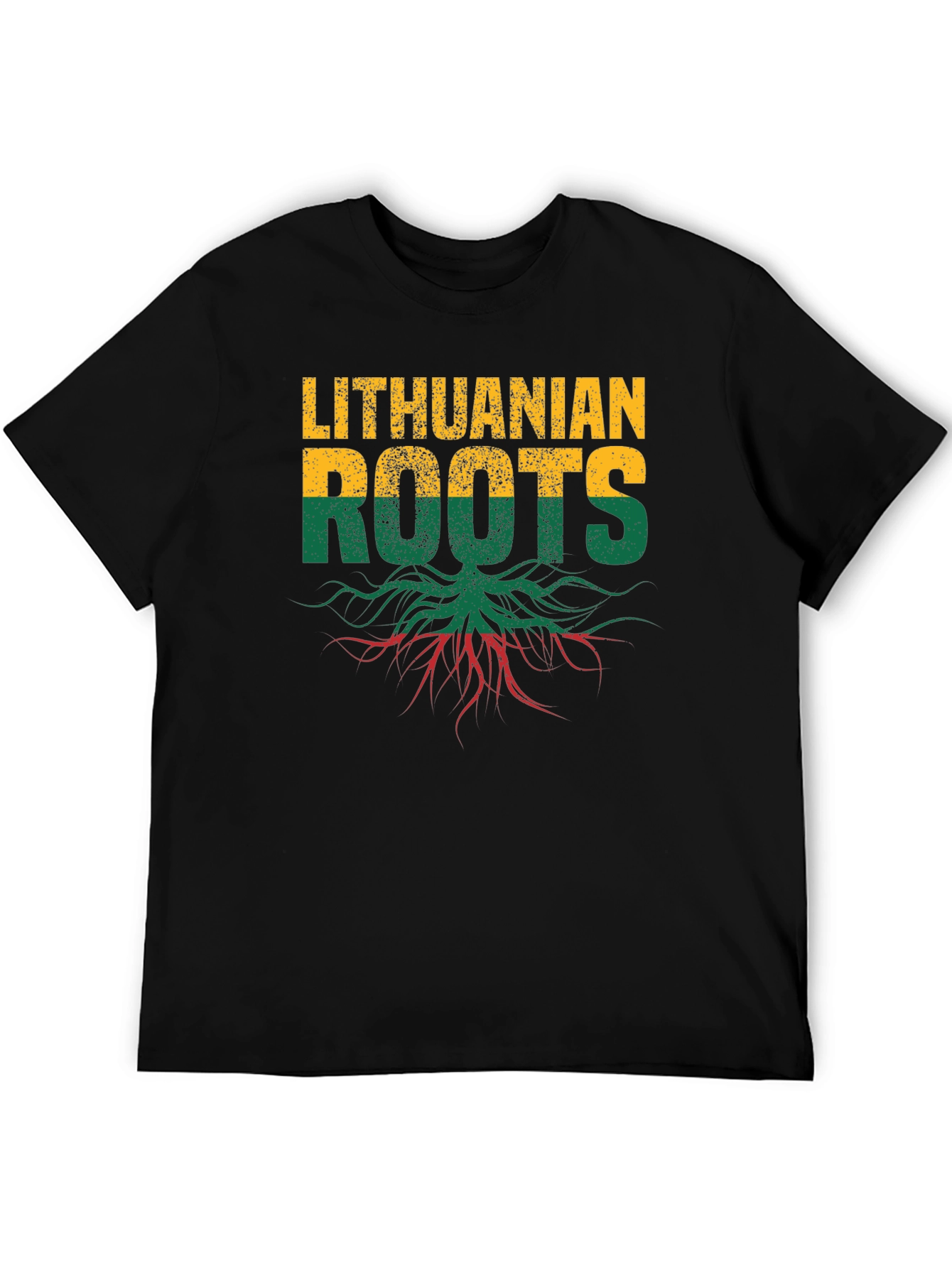 Lithuanian Roots T-Shirt - Black Graphic Tee