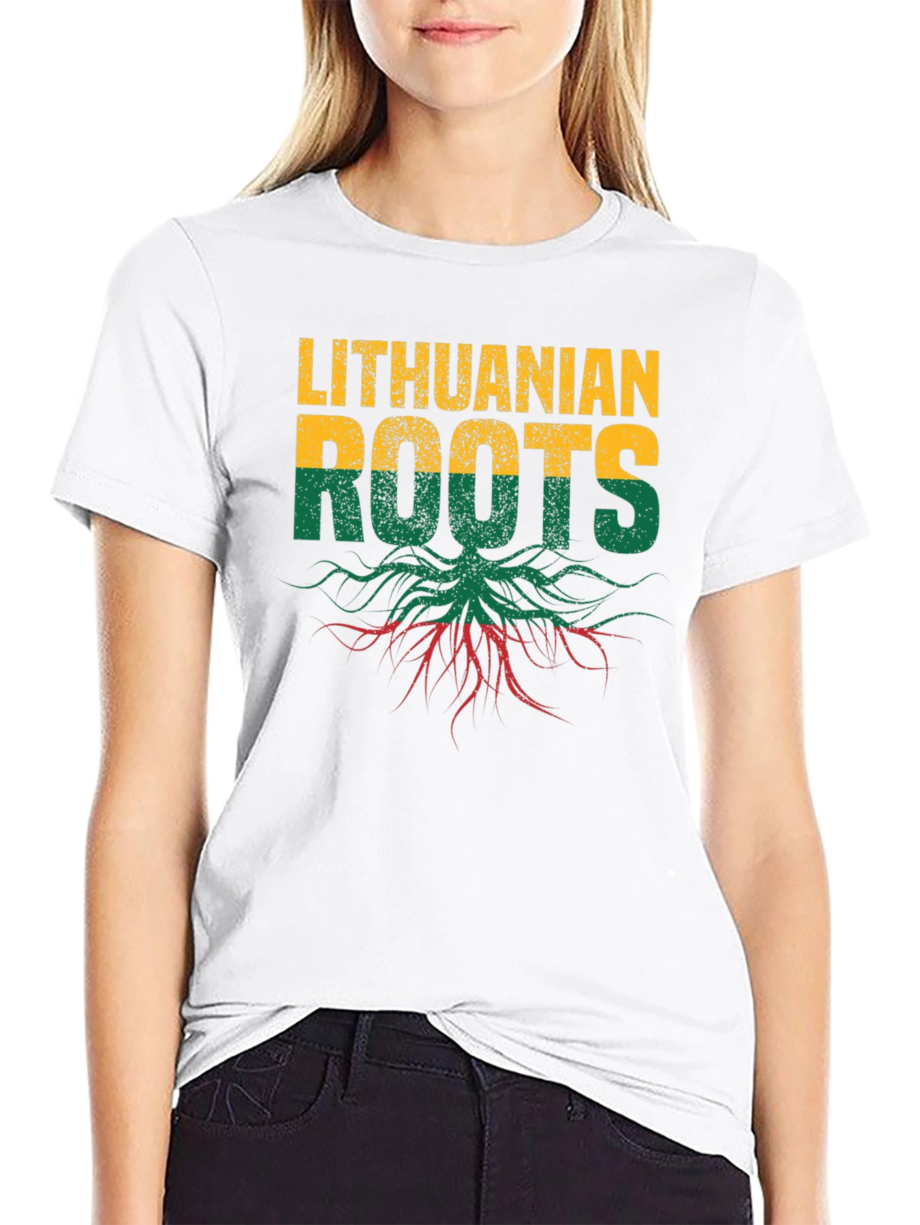 Lithuanian Roots T-Shirt - Black Graphic Tee