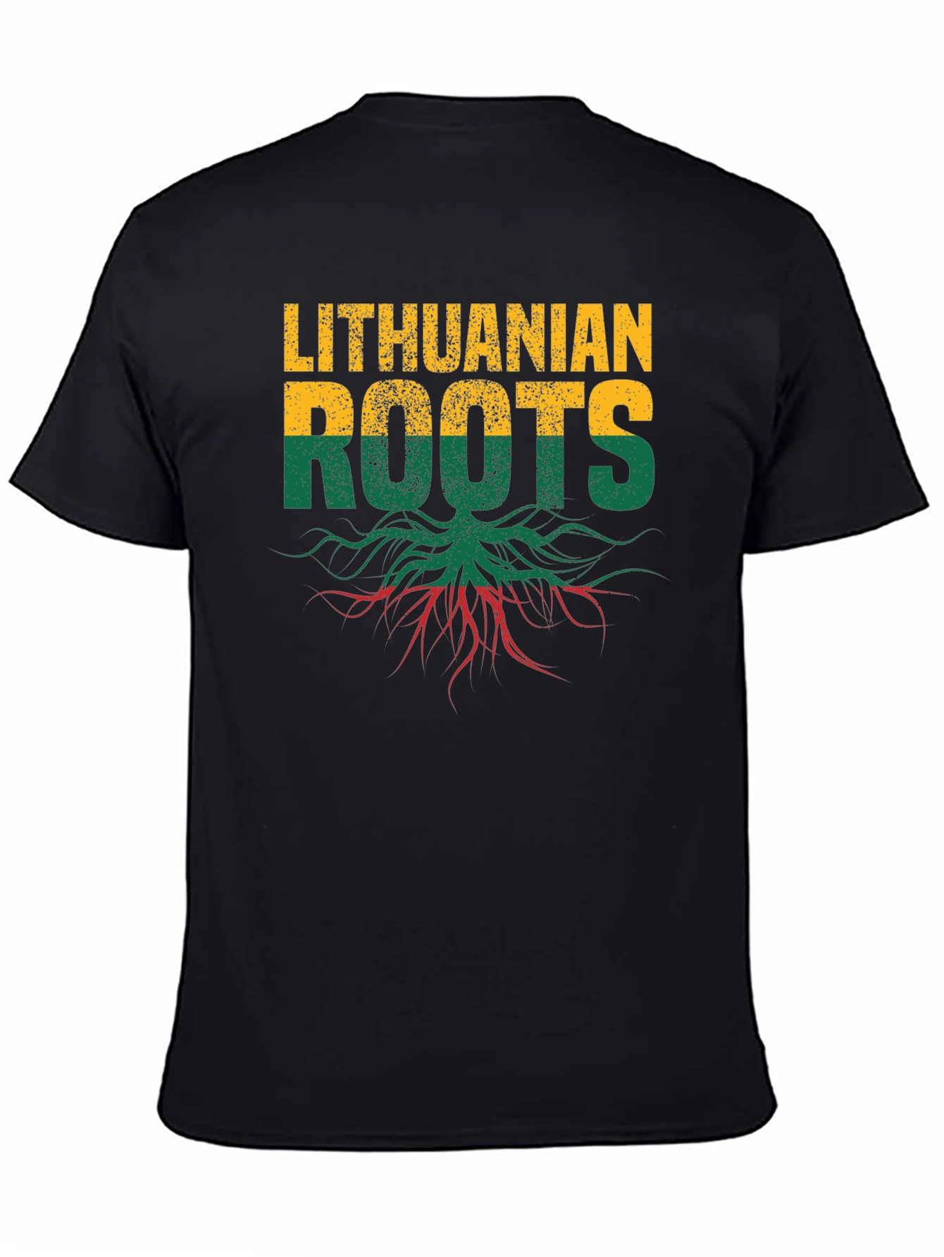 Lithuanian Roots T-Shirt - Black Graphic Tee