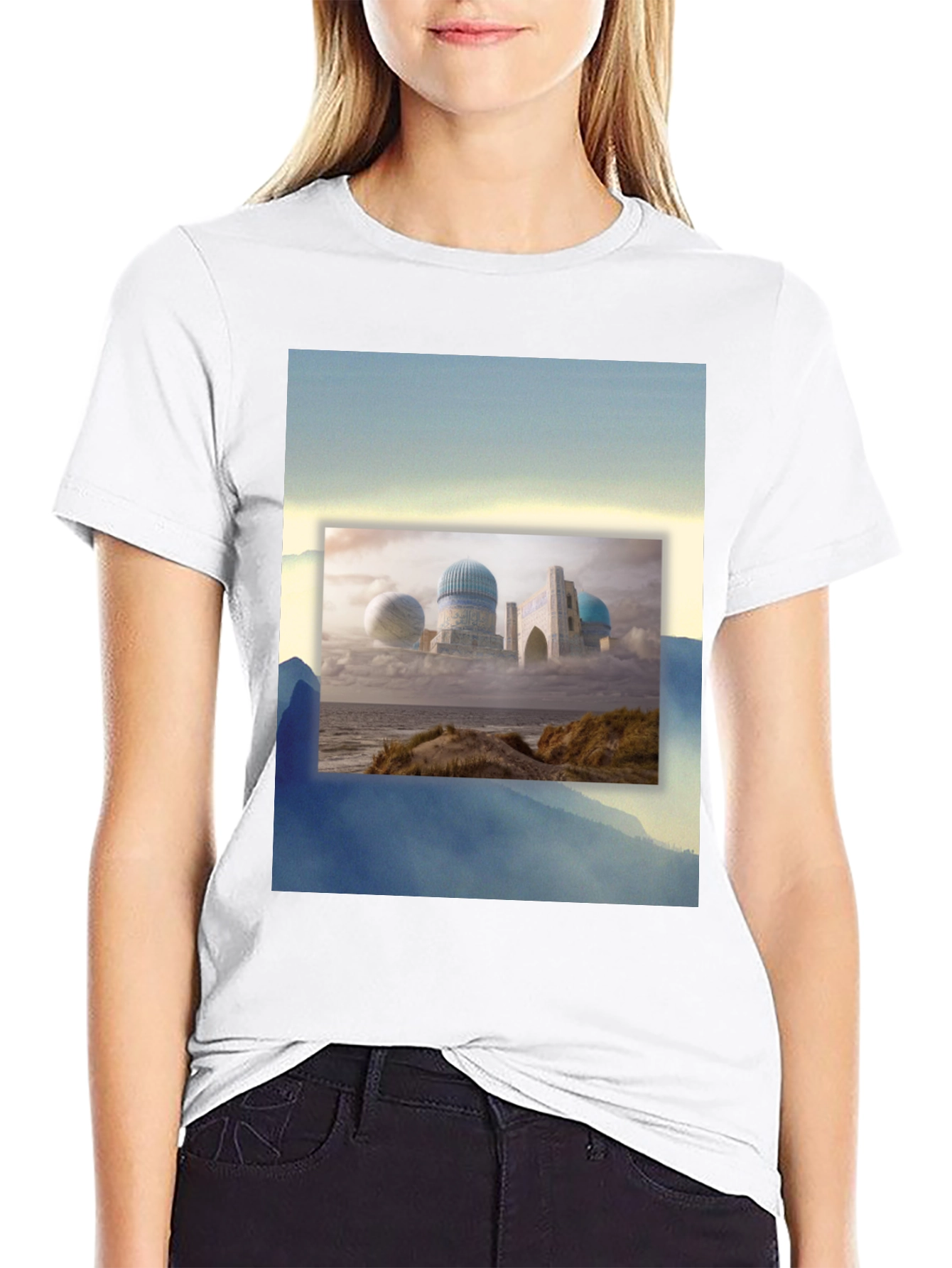 Dreamscape Tee: Unique Graphic Print Soft Cotton Blend