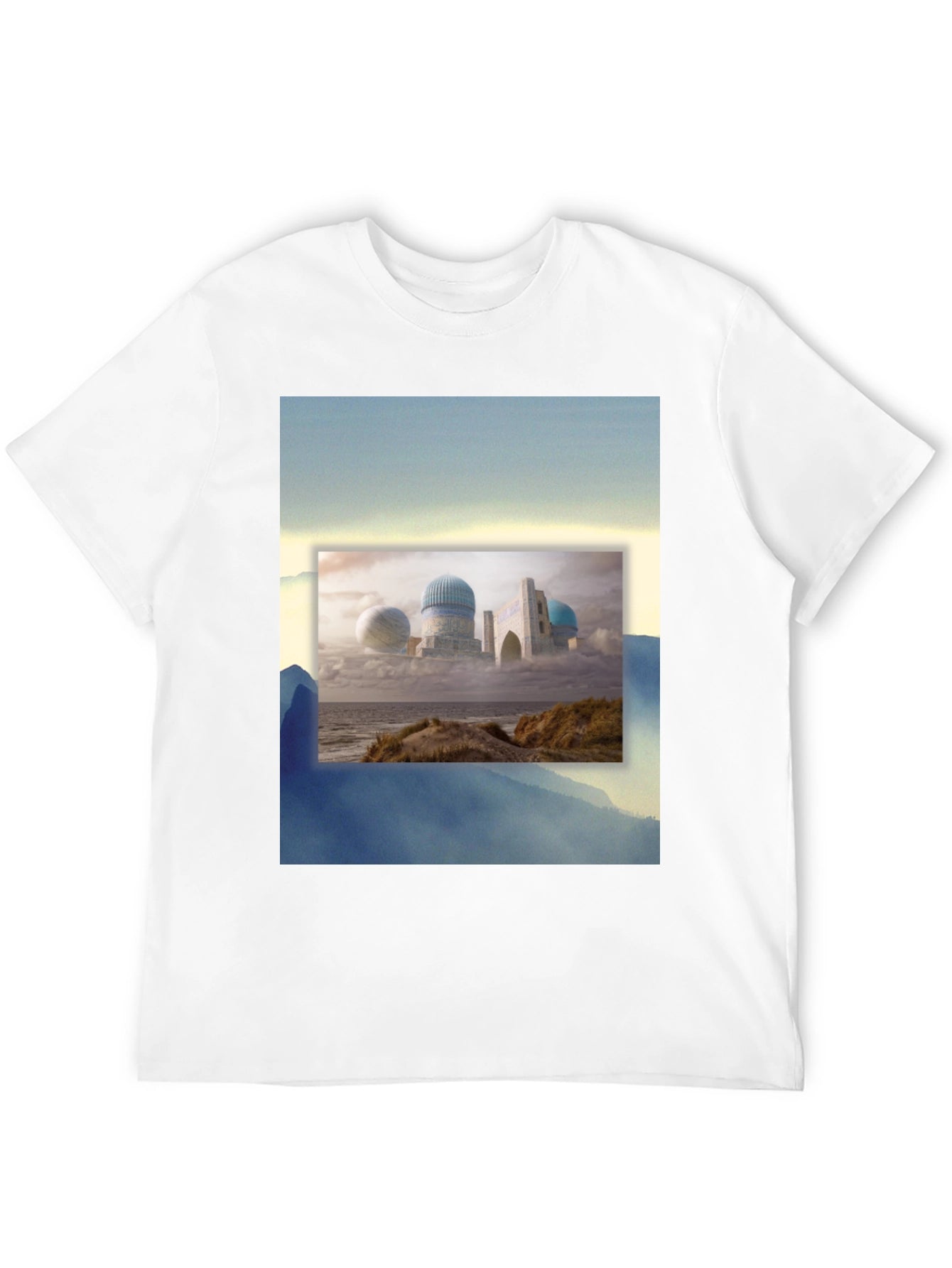 Dreamscape Tee: Unique Graphic Print Soft Cotton Blend