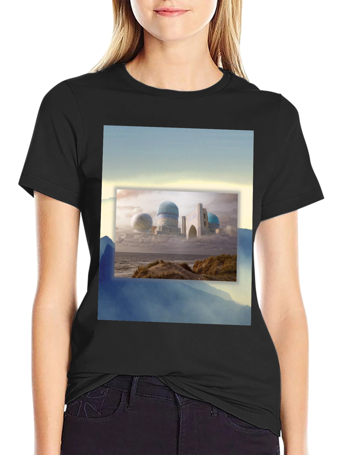 Dreamscape Tee: Unique Graphic Print Soft Cotton Blend