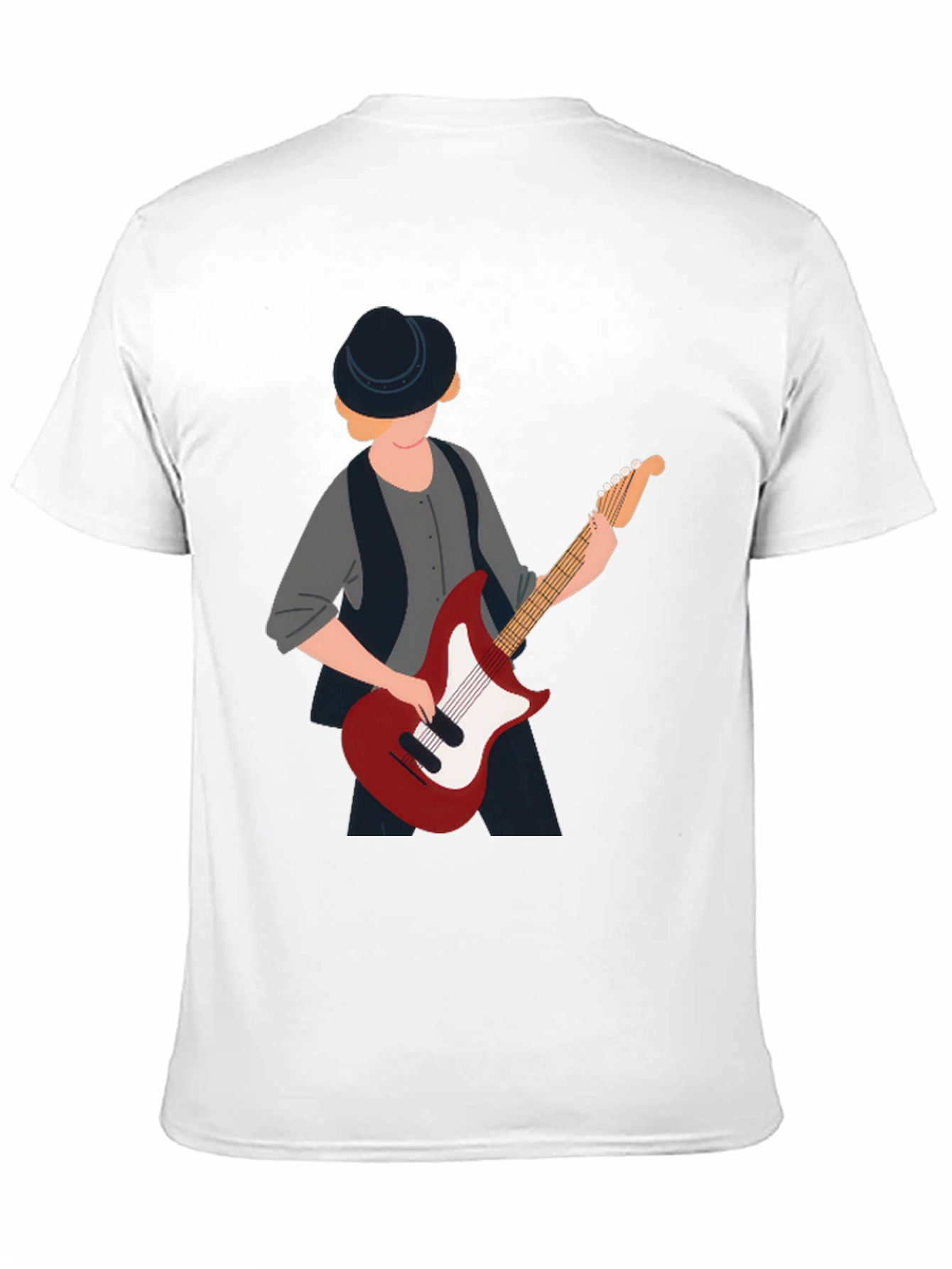 Cool Guitar Player Graphic T-Shirt