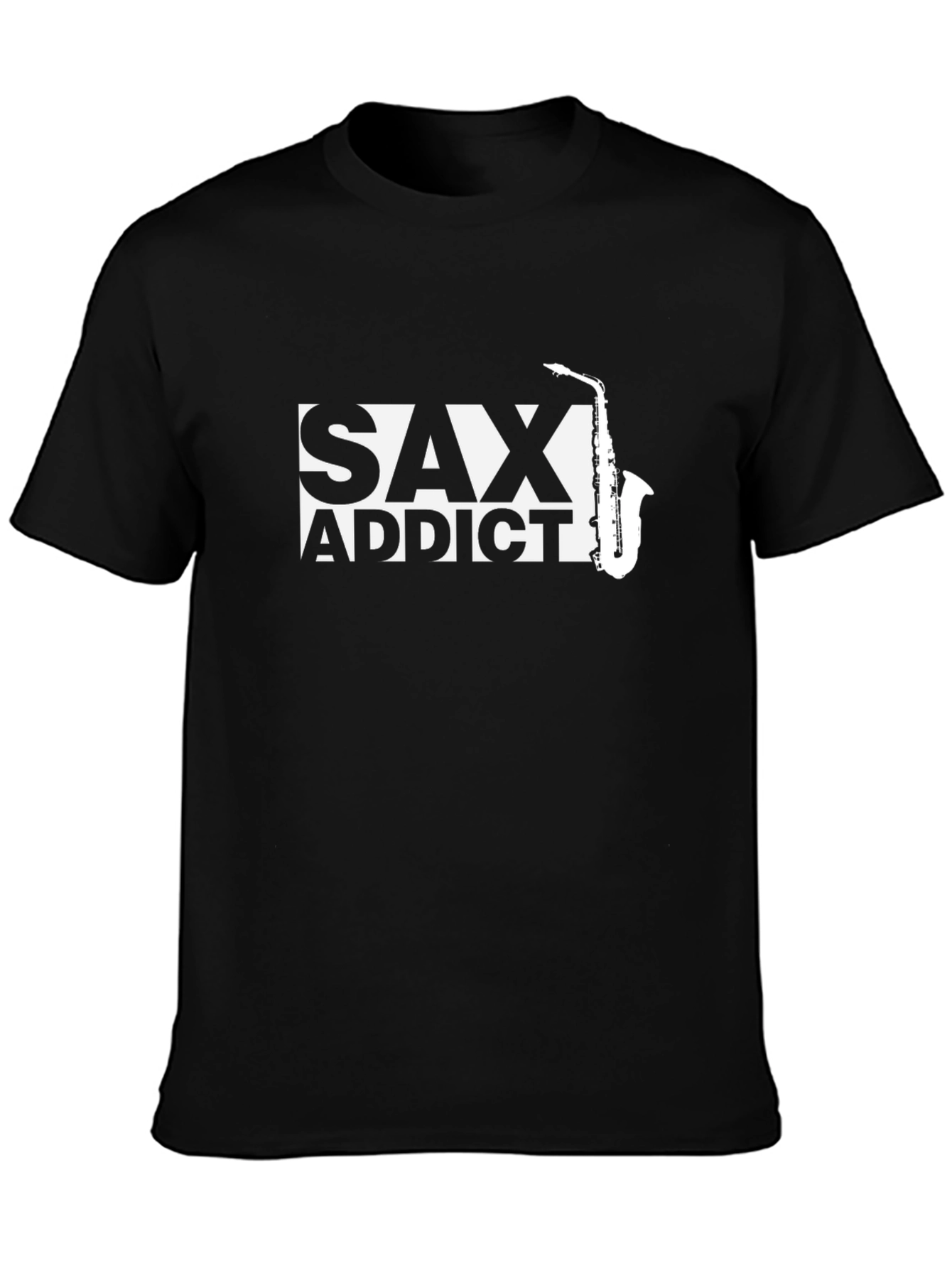 Sax Addict Graphic Tee - Music Lover T-Shirt