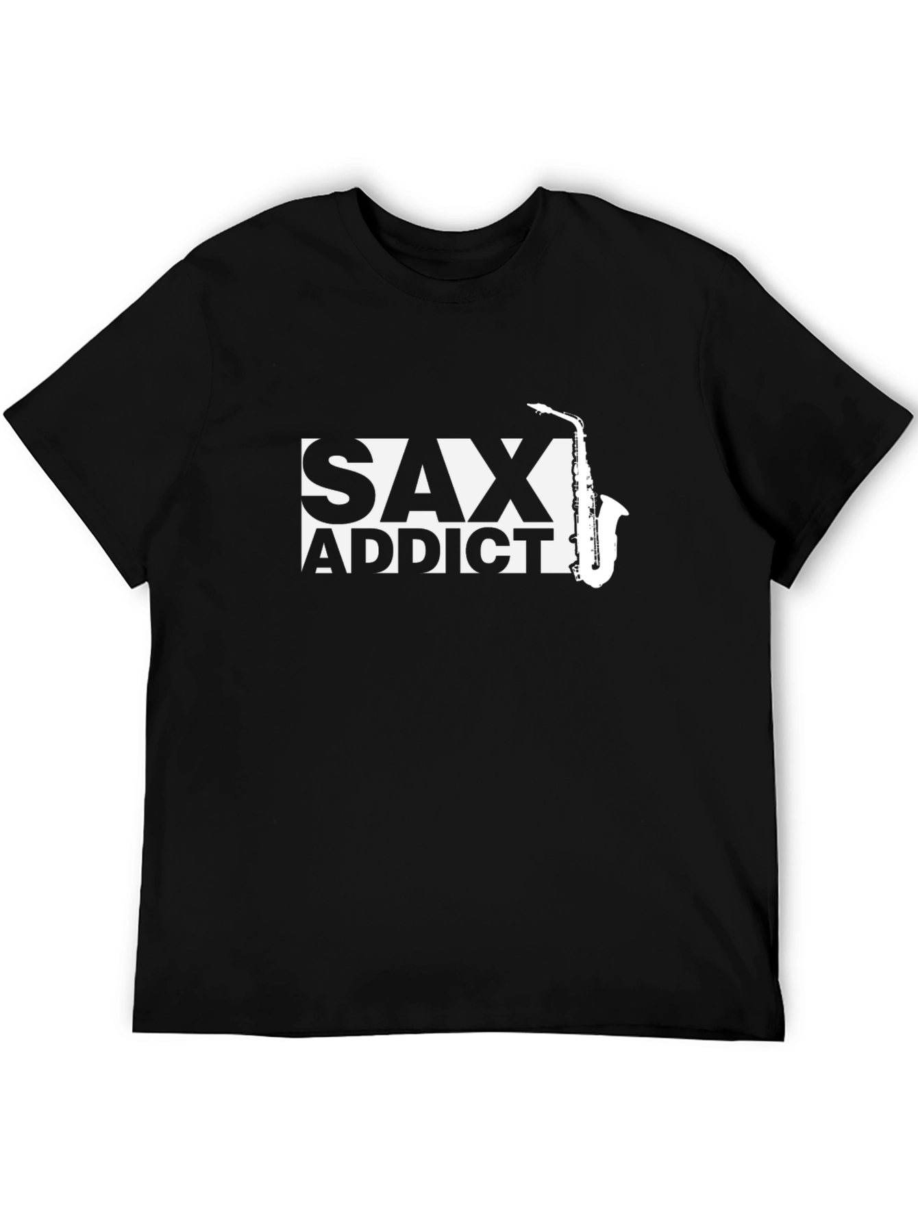 Sax Addict Graphic Tee - Music Lover T-Shirt