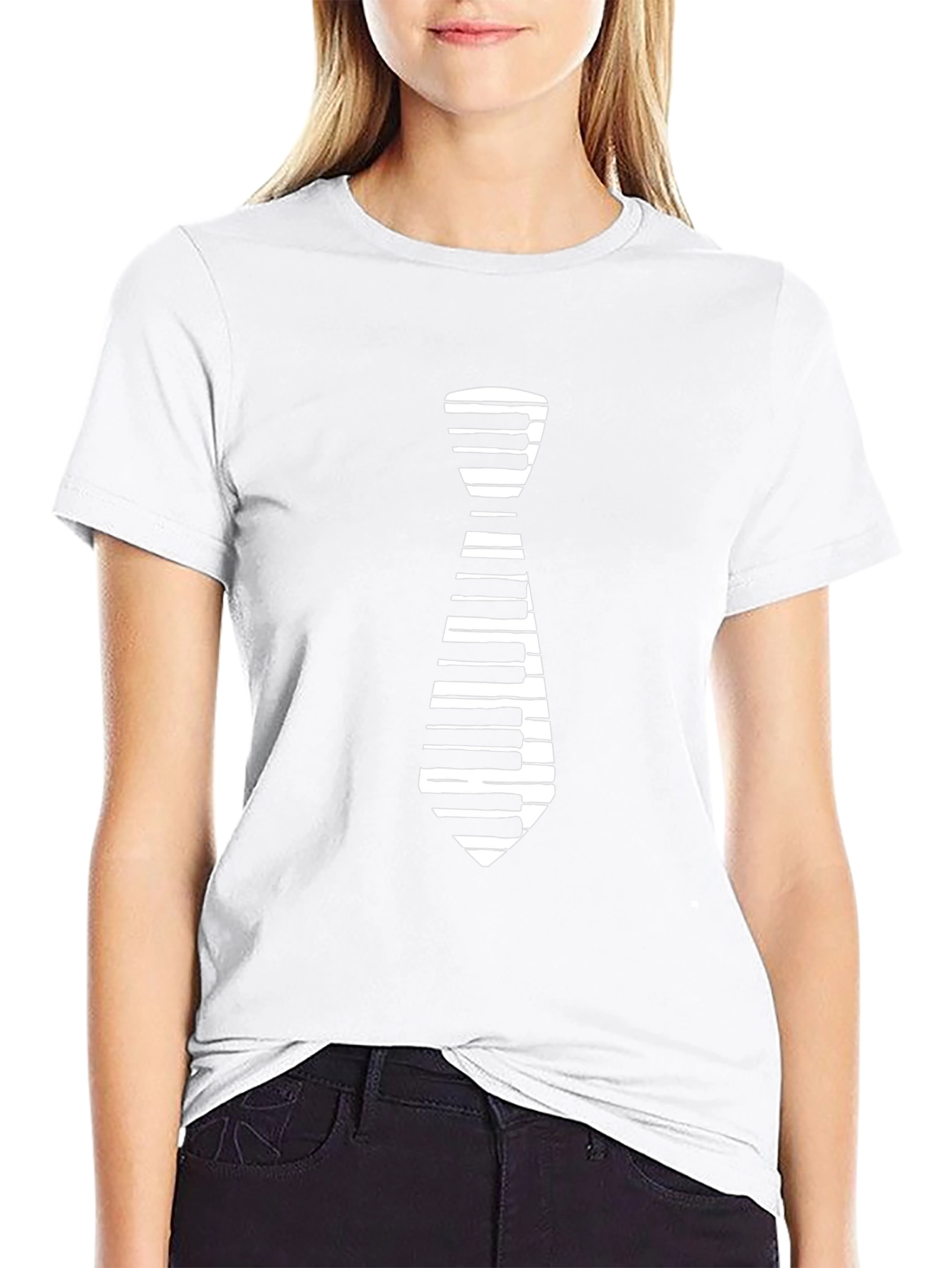 Piano Tie T-Shirt - Music Lover Tee