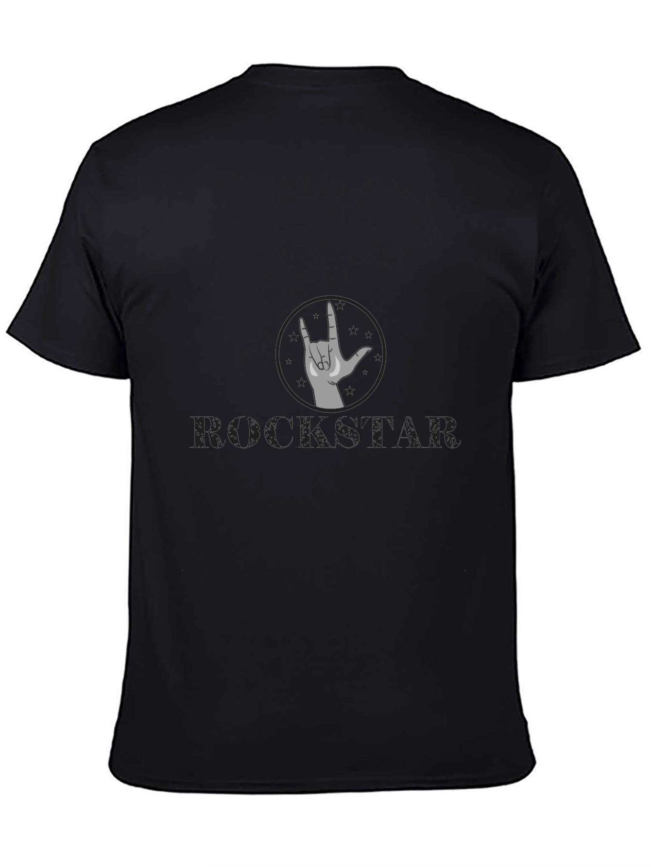 Rockstar Graphic Tee - Black Cotton Comfort