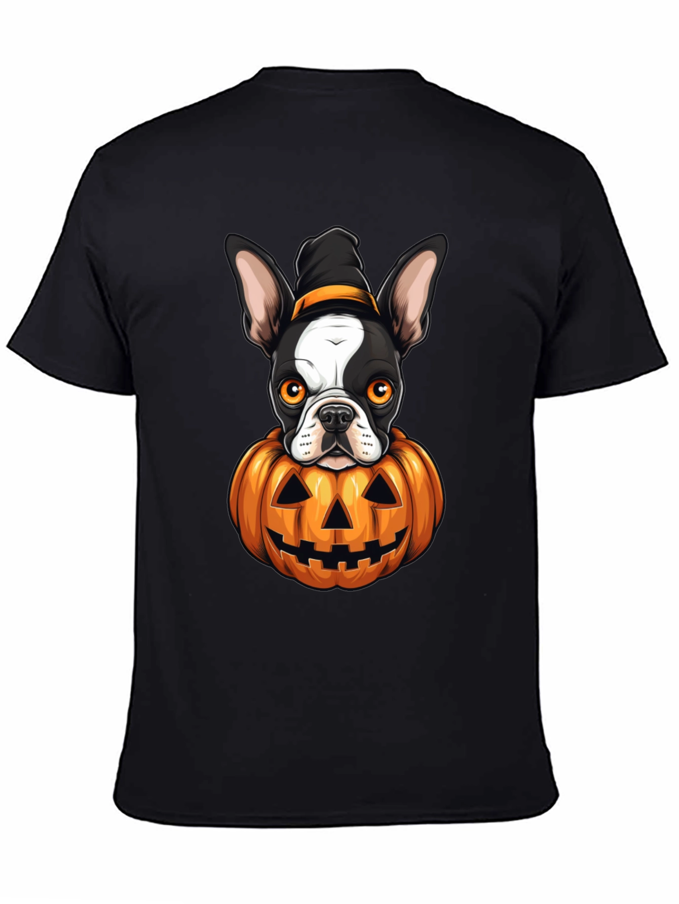 Halloween Dog in Pumpkin T-Shirt