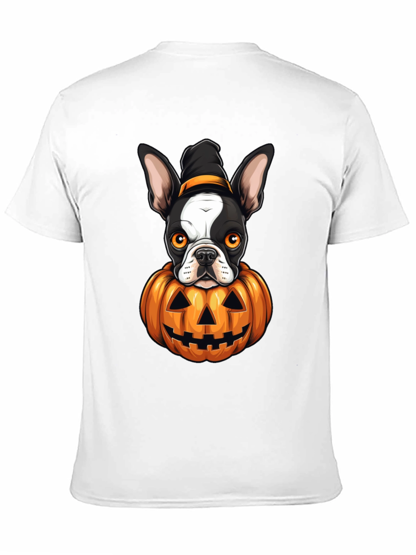 Halloween Dog in Pumpkin T-Shirt