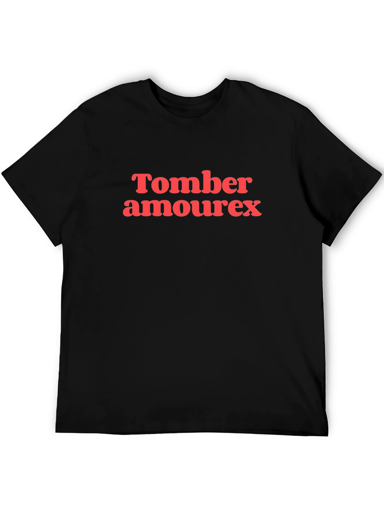 Tomber Amoureux Graphic T-Shirt - Black
