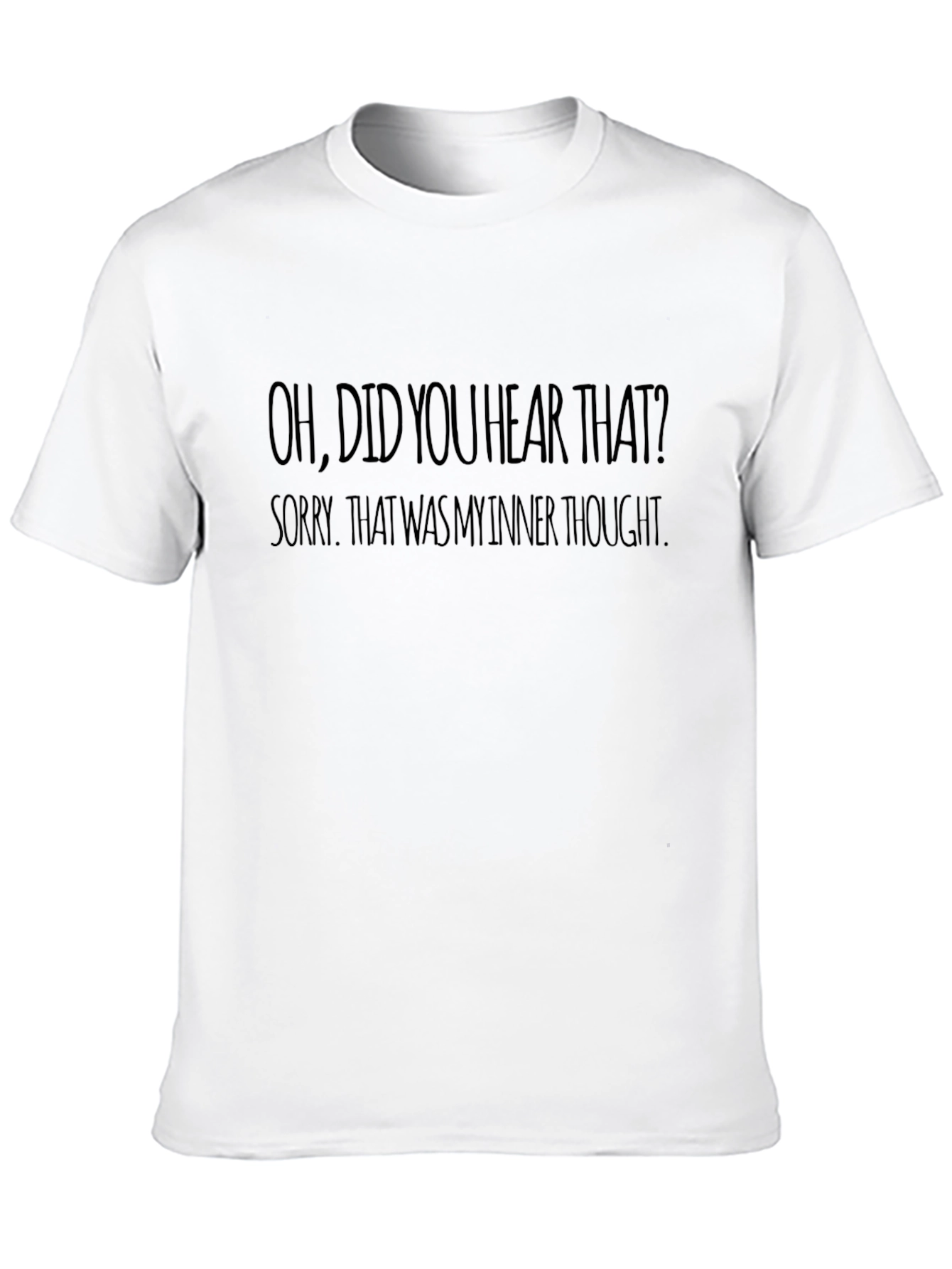 Inner Thought T-Shirt - Black Novelty Tee