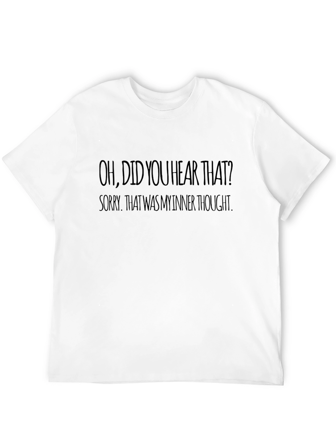 Inner Thought T-Shirt - Black Novelty Tee