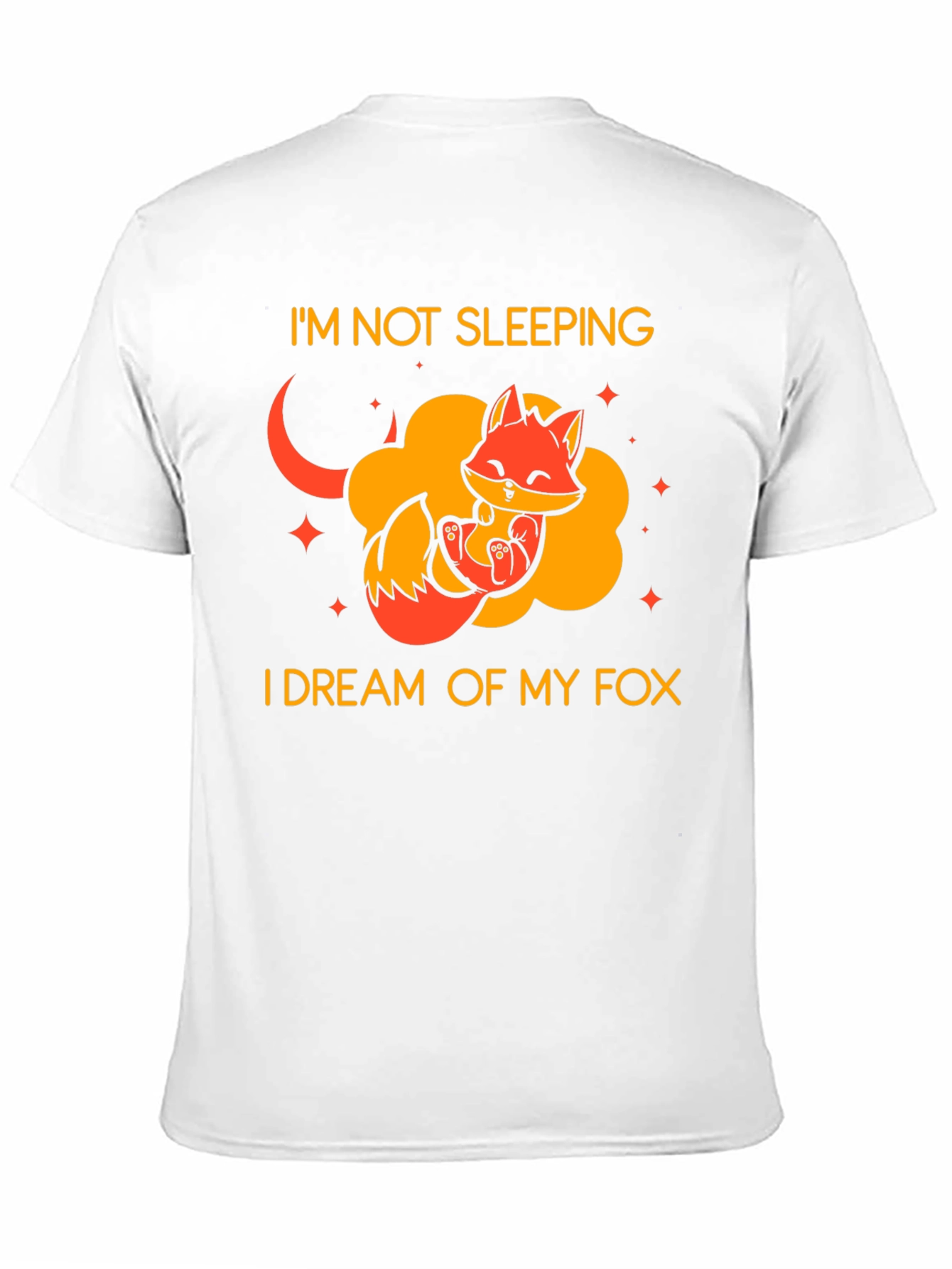 Dreaming Fox Graphic Tee - Cute Sleep Shirt