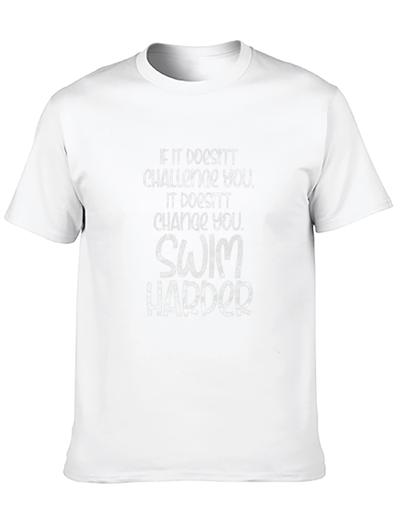 Swim Harder Graphic T-Shirt - Motivational Workout Tee