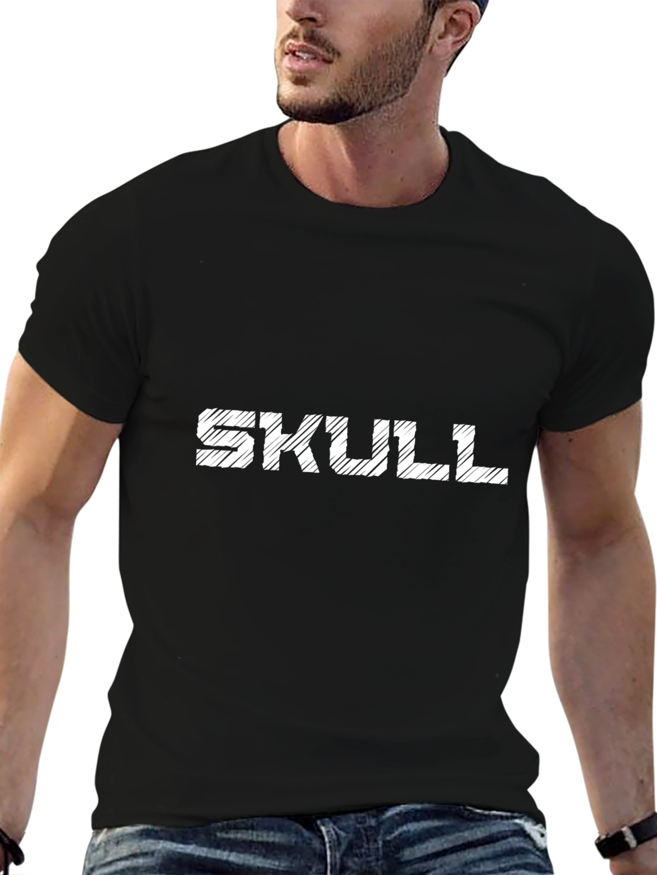 Skull Graphic Tee - Mens Black T-Shirt