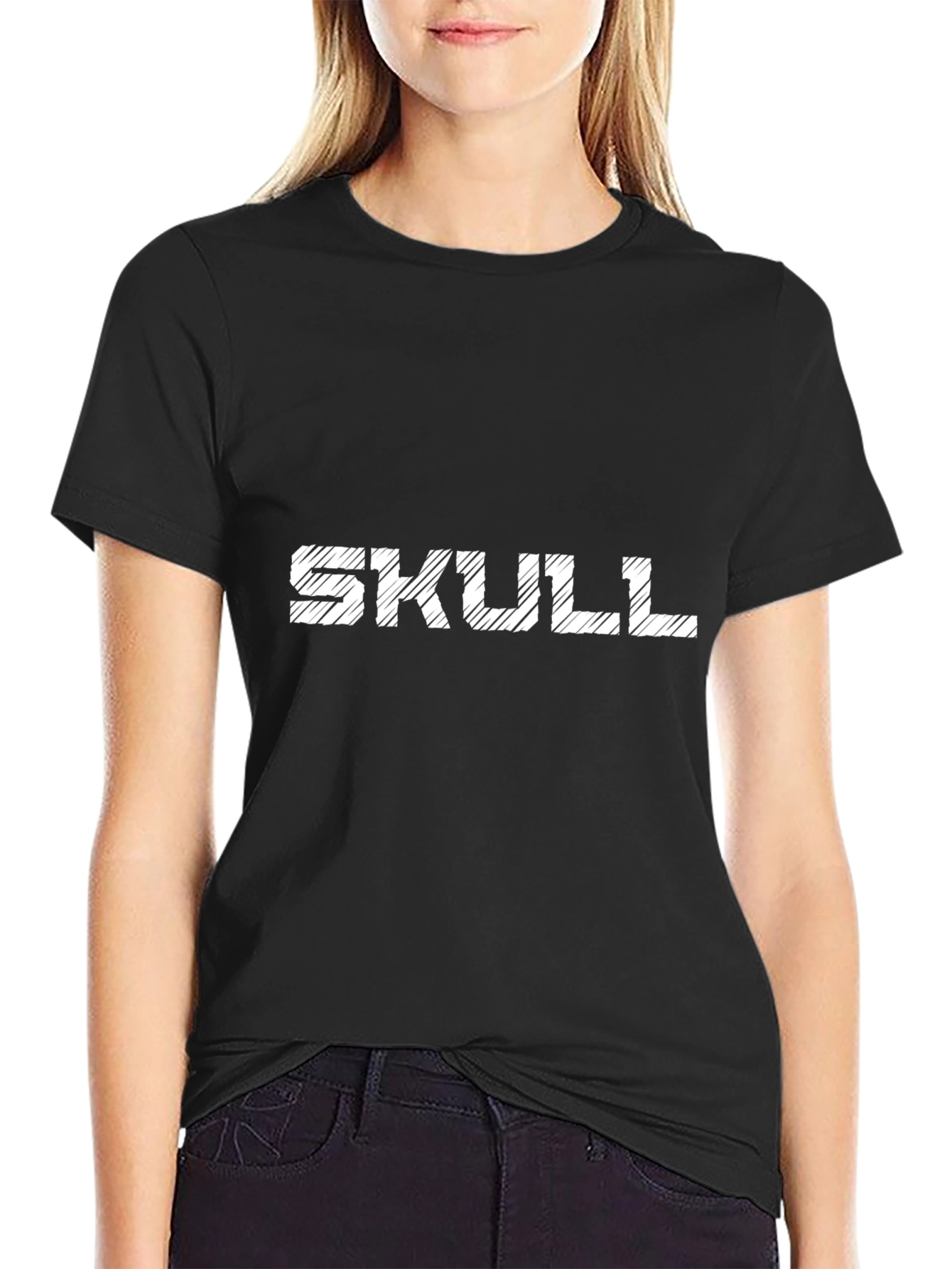 Skull Graphic Tee - Mens Black T-Shirt