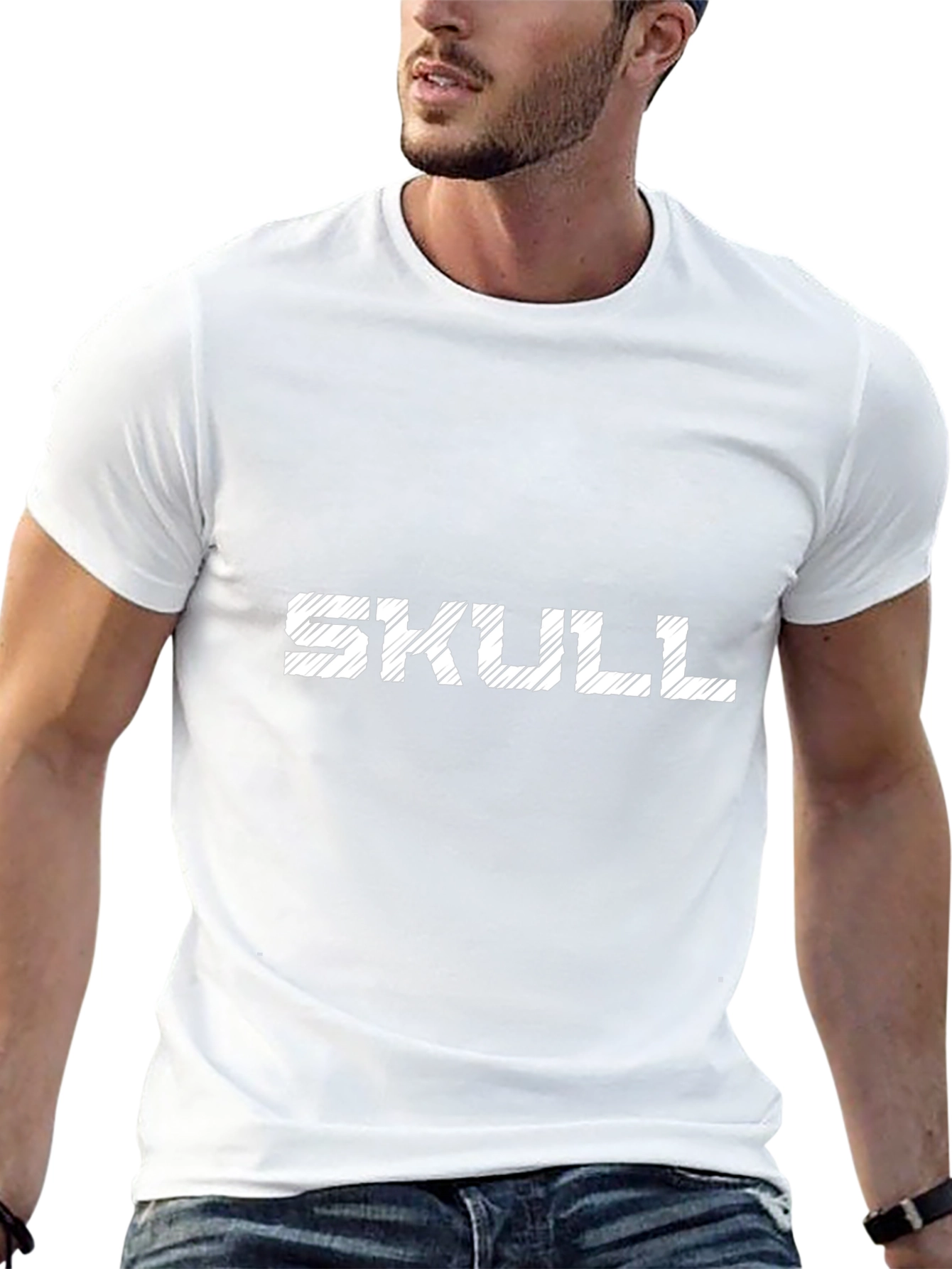Skull Graphic Tee - Mens Black T-Shirt