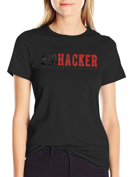 Biohacker Graphic Tee - Black Cotton T-Shirt