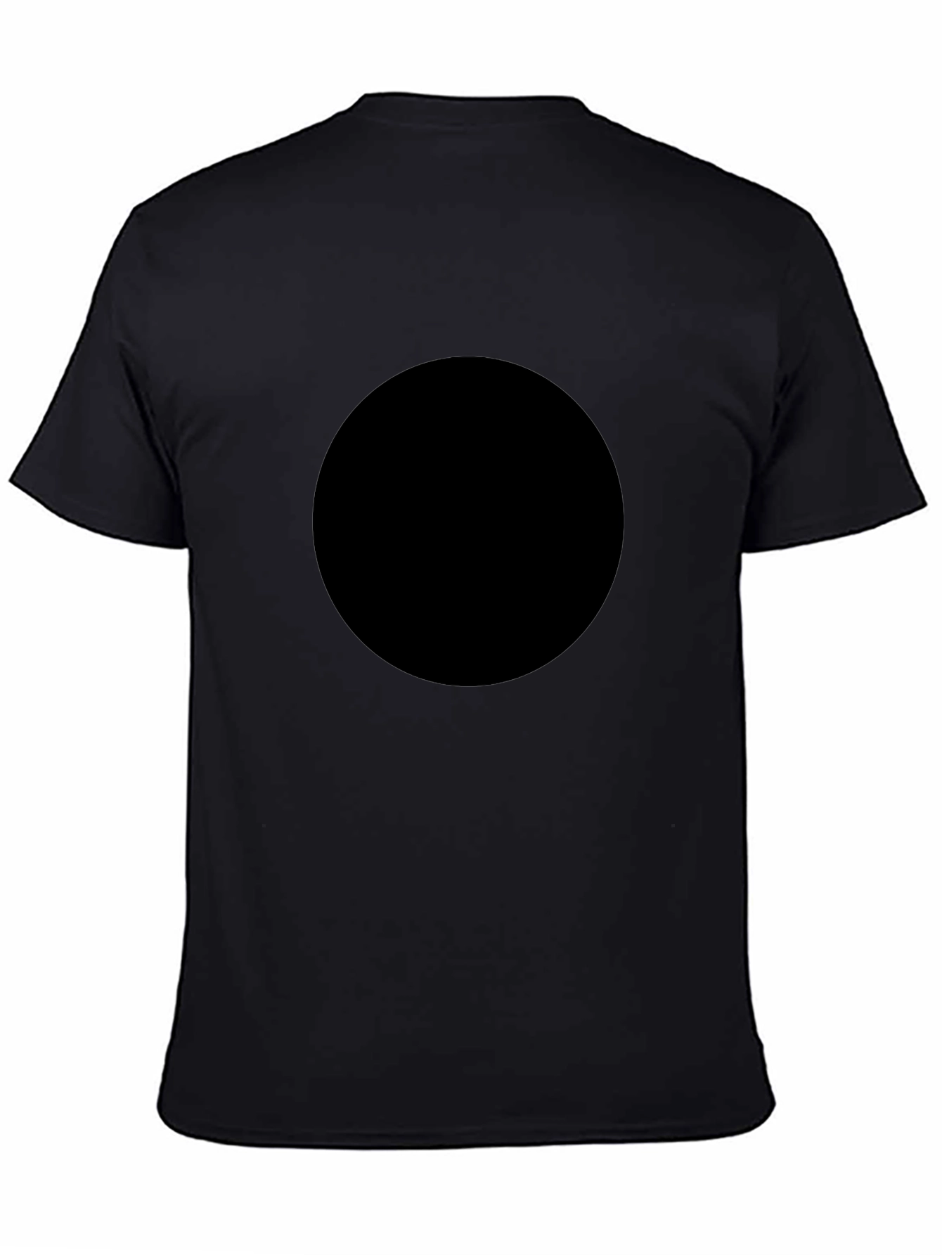 Mens Black Crew Neck T-Shirt - Classic Style