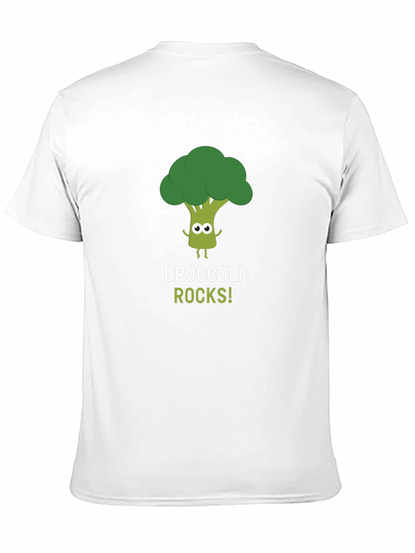 Broccoli Rocks Graphic Tee - Black Cotton T-Shirt