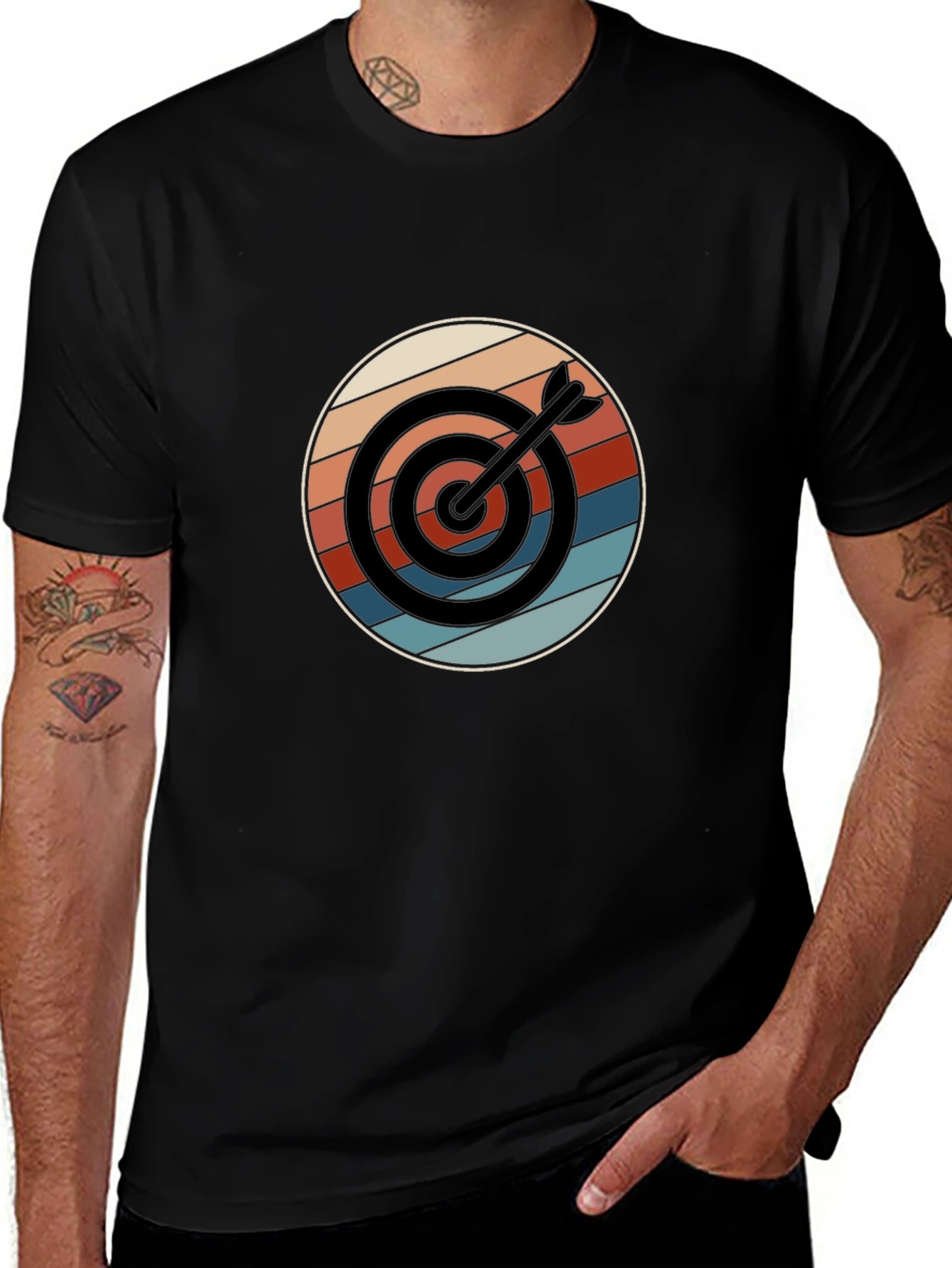 Retro Target T-Shirt - Bullseye Design