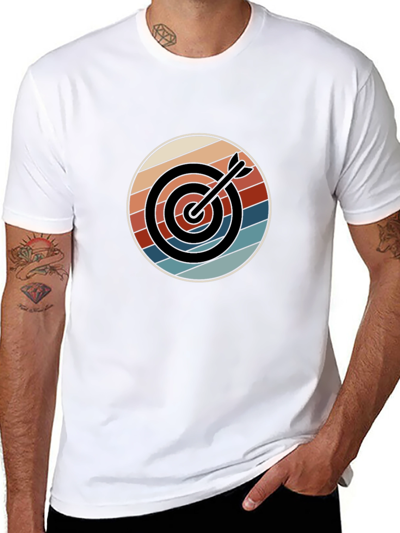 Retro Target T-Shirt - Bullseye Design