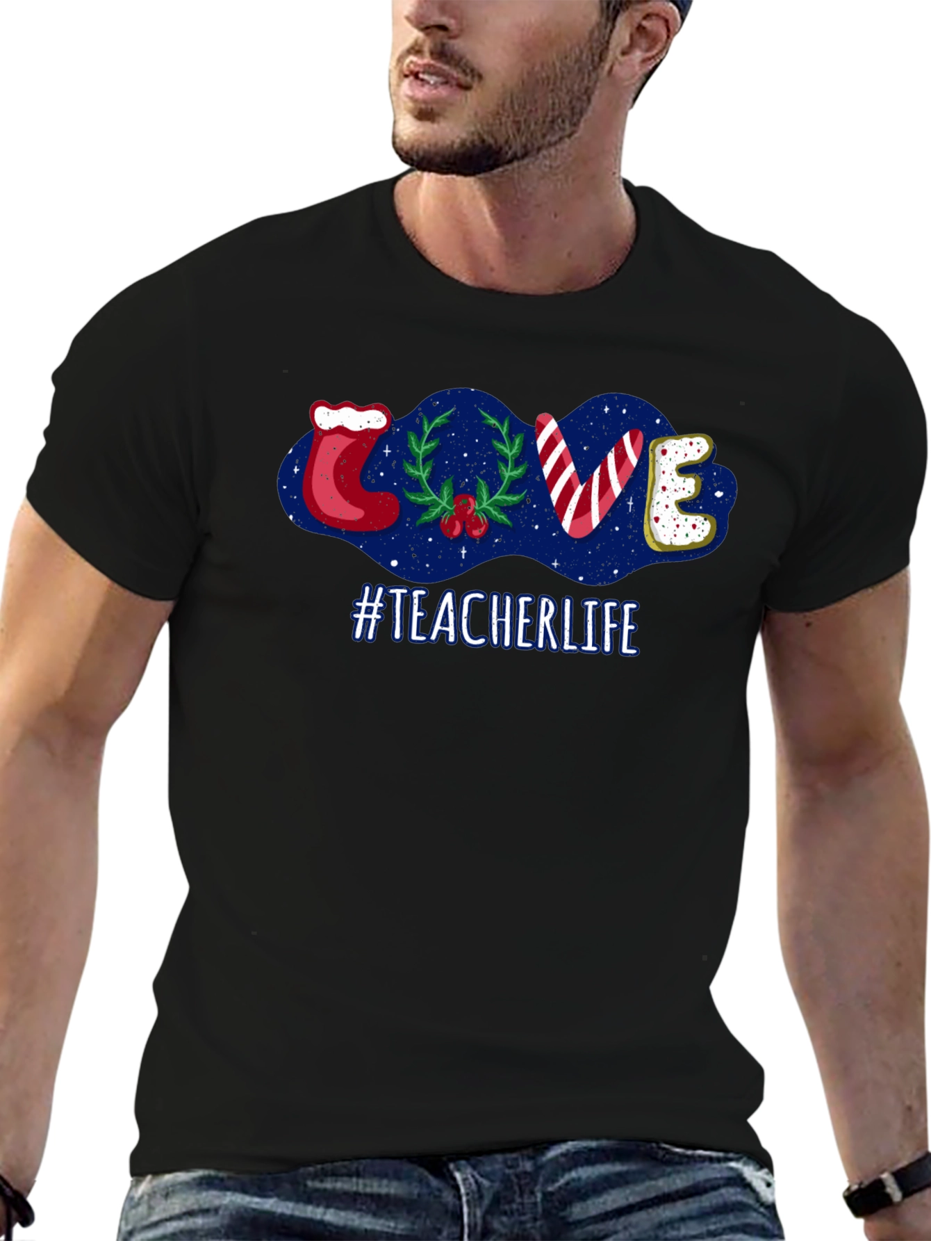 Teacher Life Holiday LOVE T-Shirt