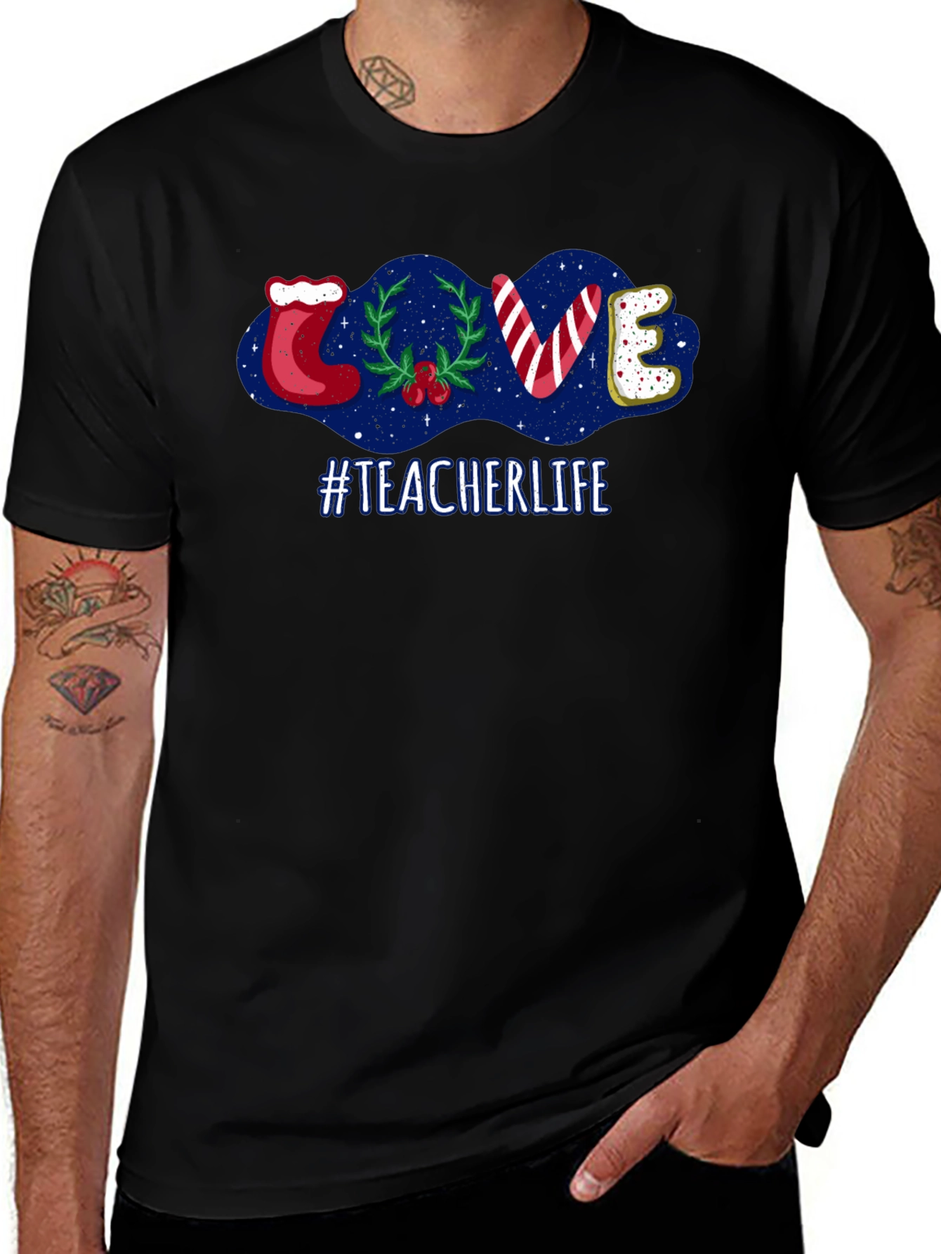 Teacher Life Holiday LOVE T-Shirt